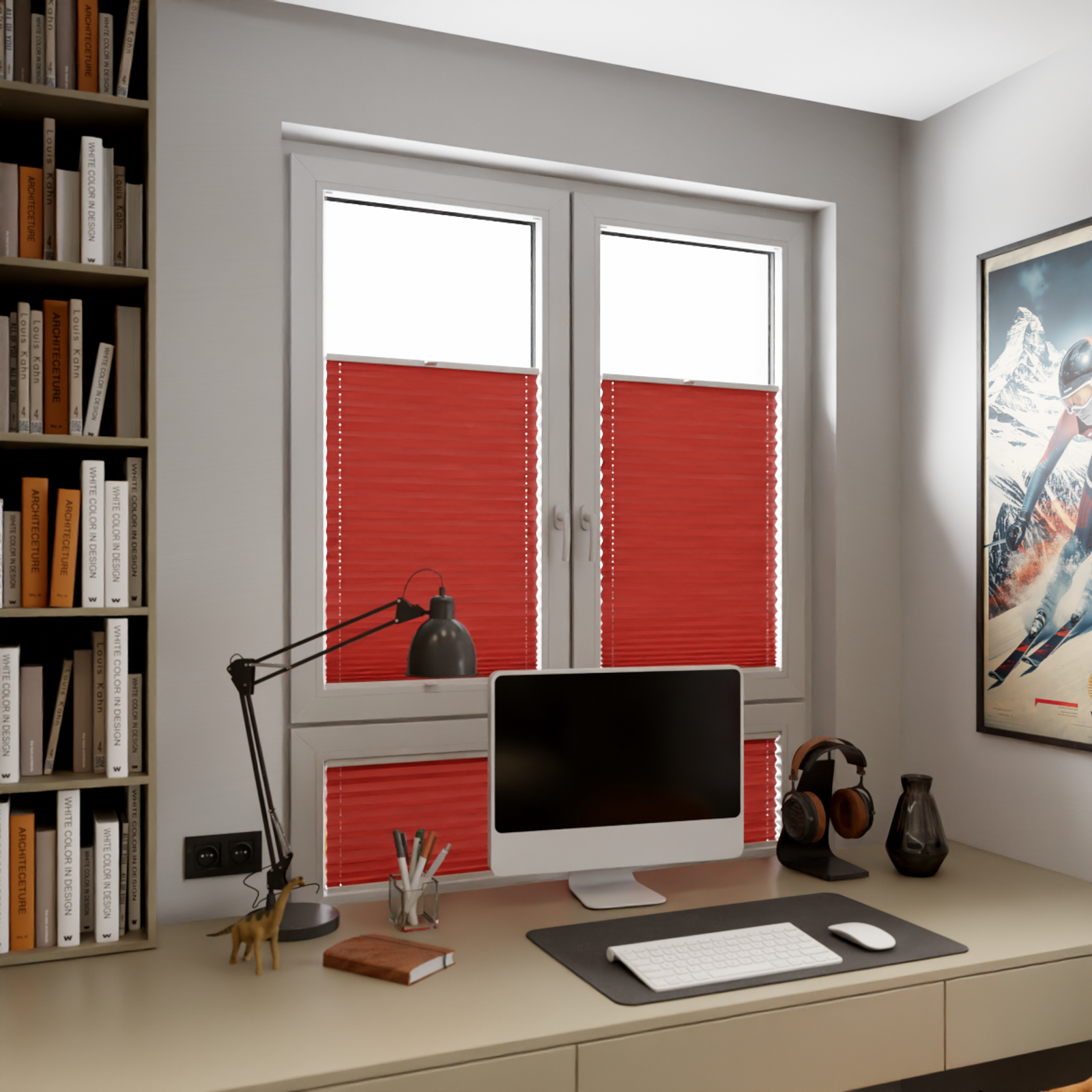 Jaloustore COSIFLOR® Plissee Riva Rot - Bild 9