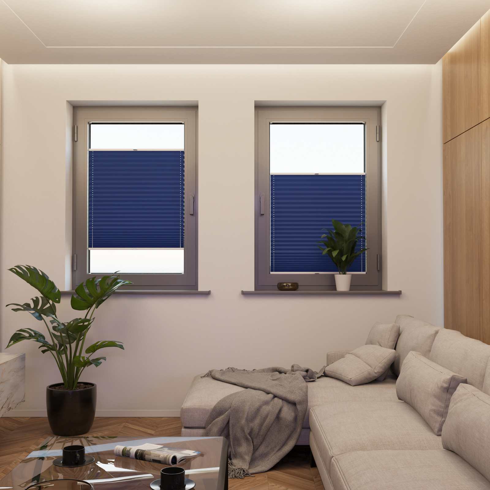 Jaloustore COSIFLOR® Plissee Riva Blau - Bild 4