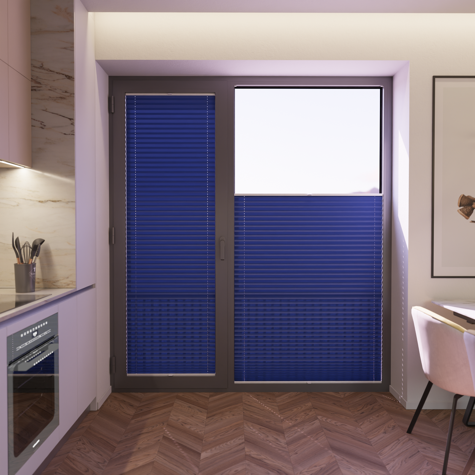 Jaloustore COSIFLOR® Plissee Riva Blau - Bild 5