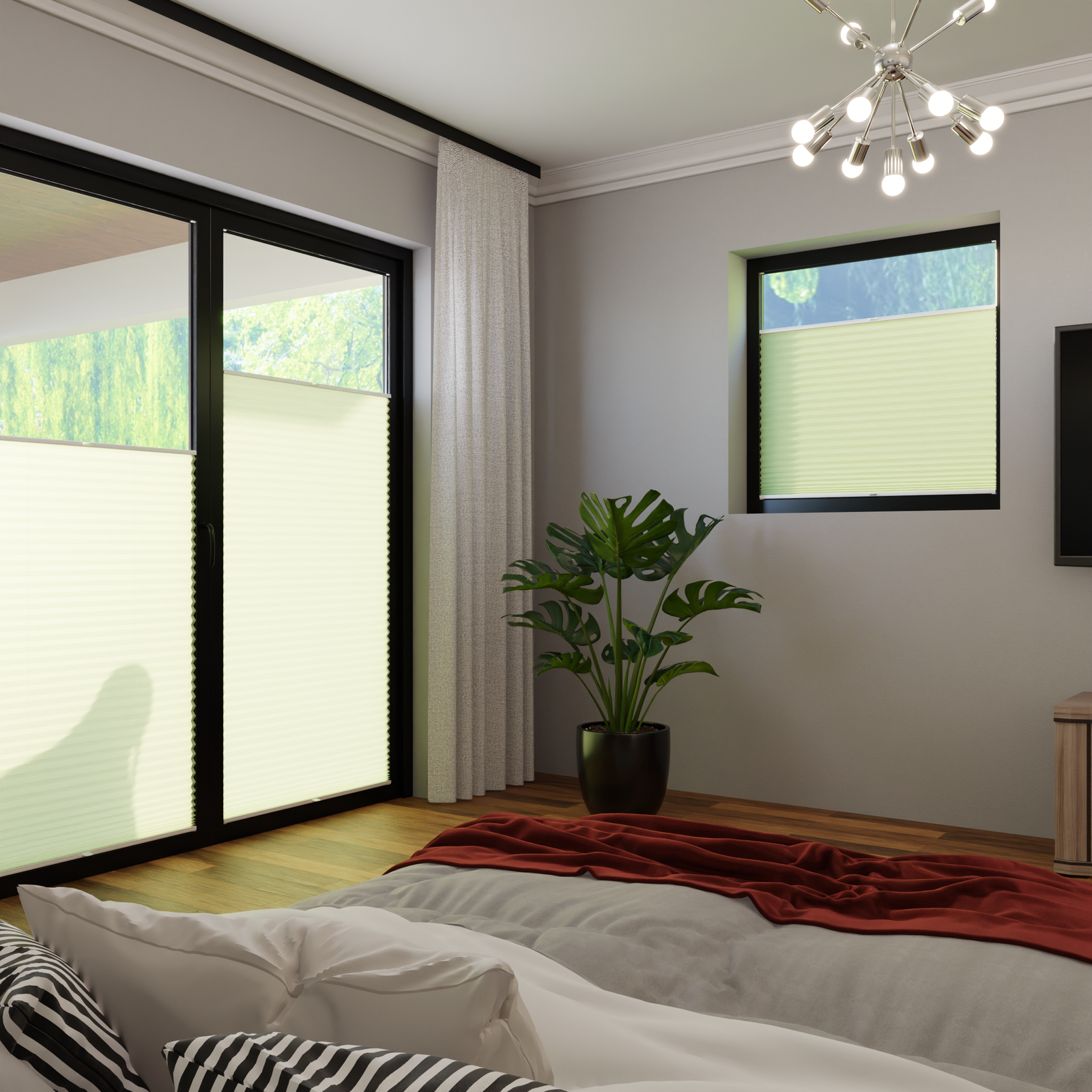 Jaloustore COSIFLOR® Plissee Riva Hellgrün - Bild 1