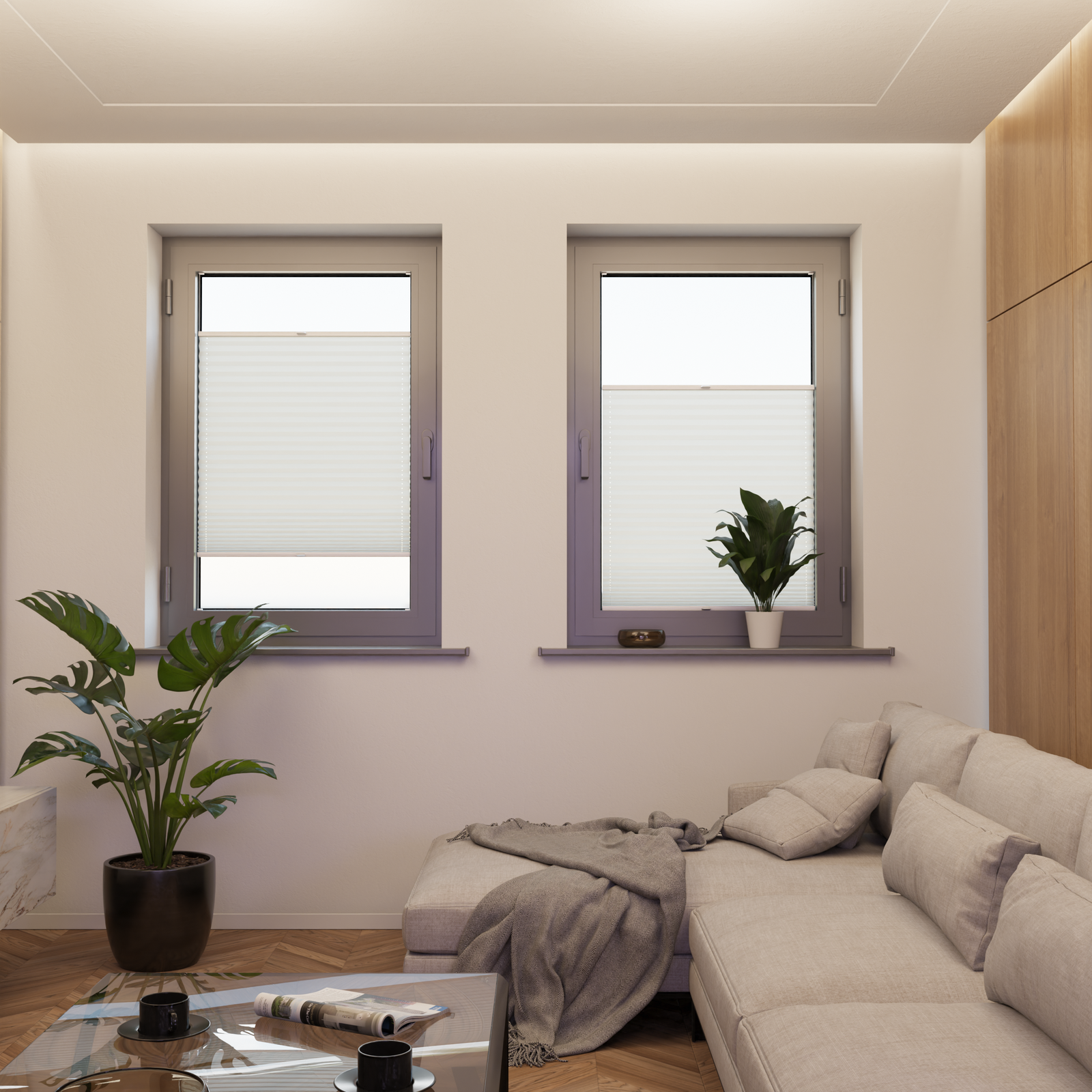 Jaloustore COSIFLOR® Plissee Verona Weiß - Bild 4