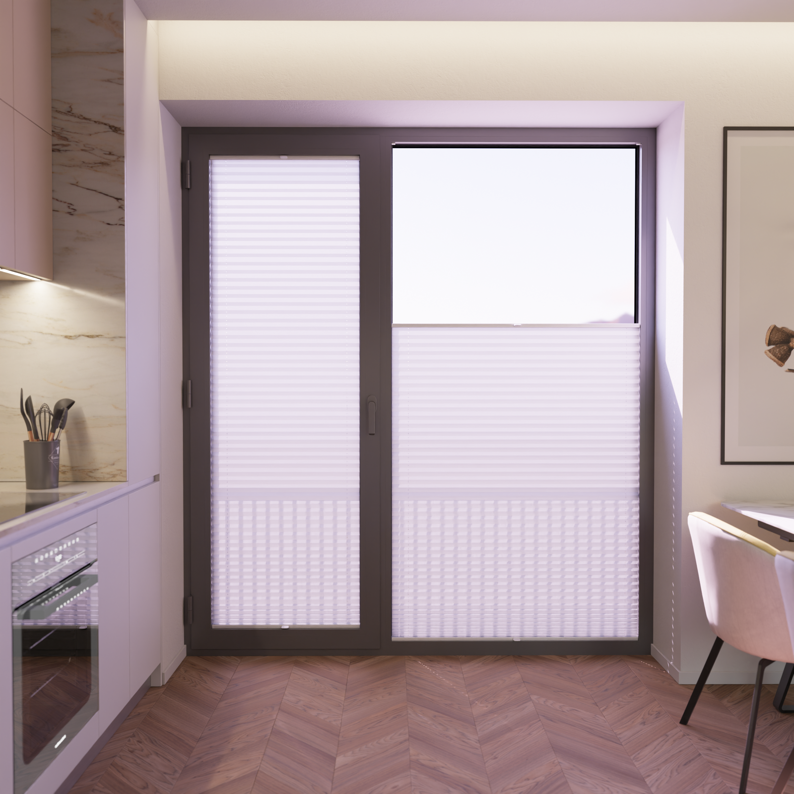 Jaloustore COSIFLOR® Plissee Verona Weiß - Bild 5