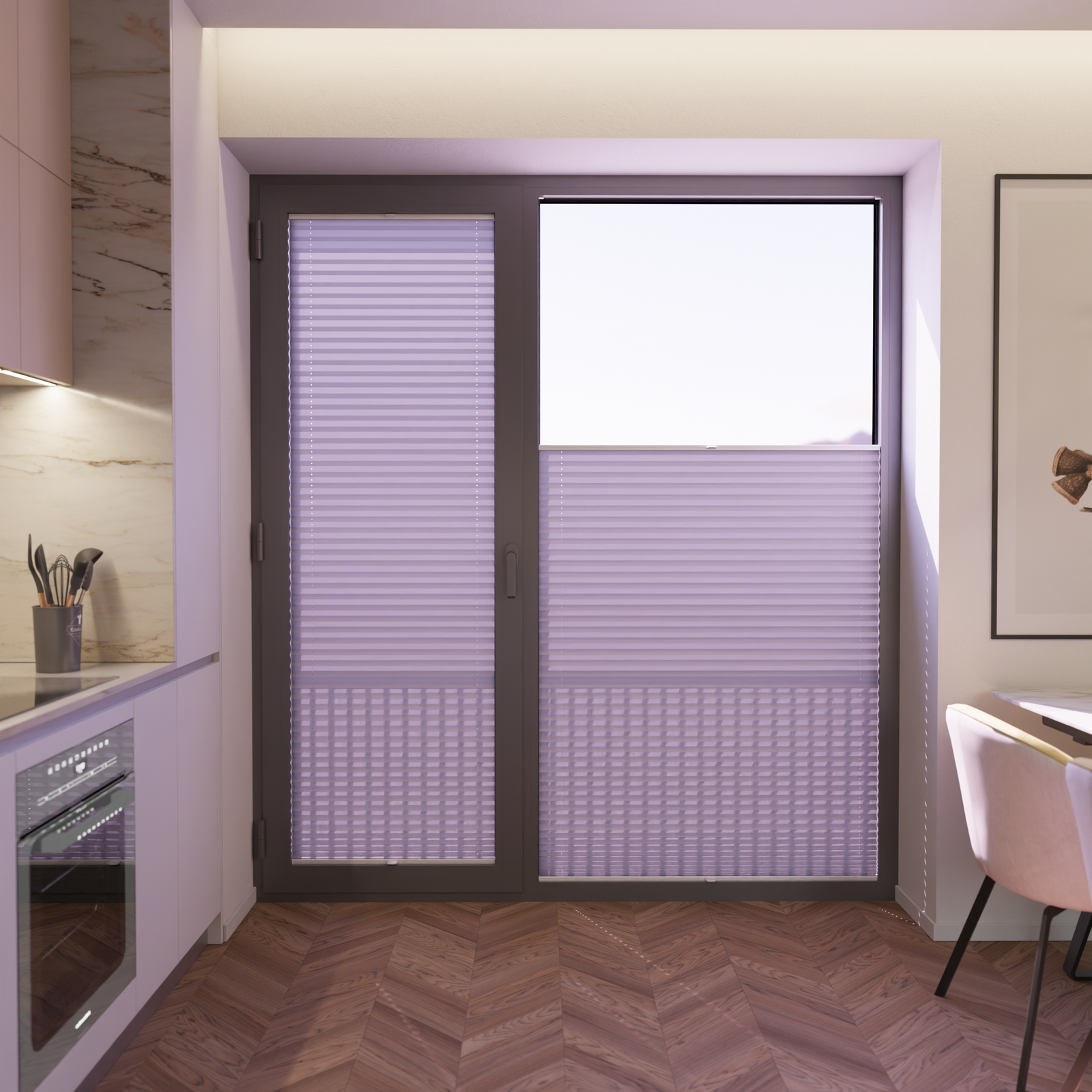 Jaloustore COSIFLOR® Plissee Verona Grau - Bild 5