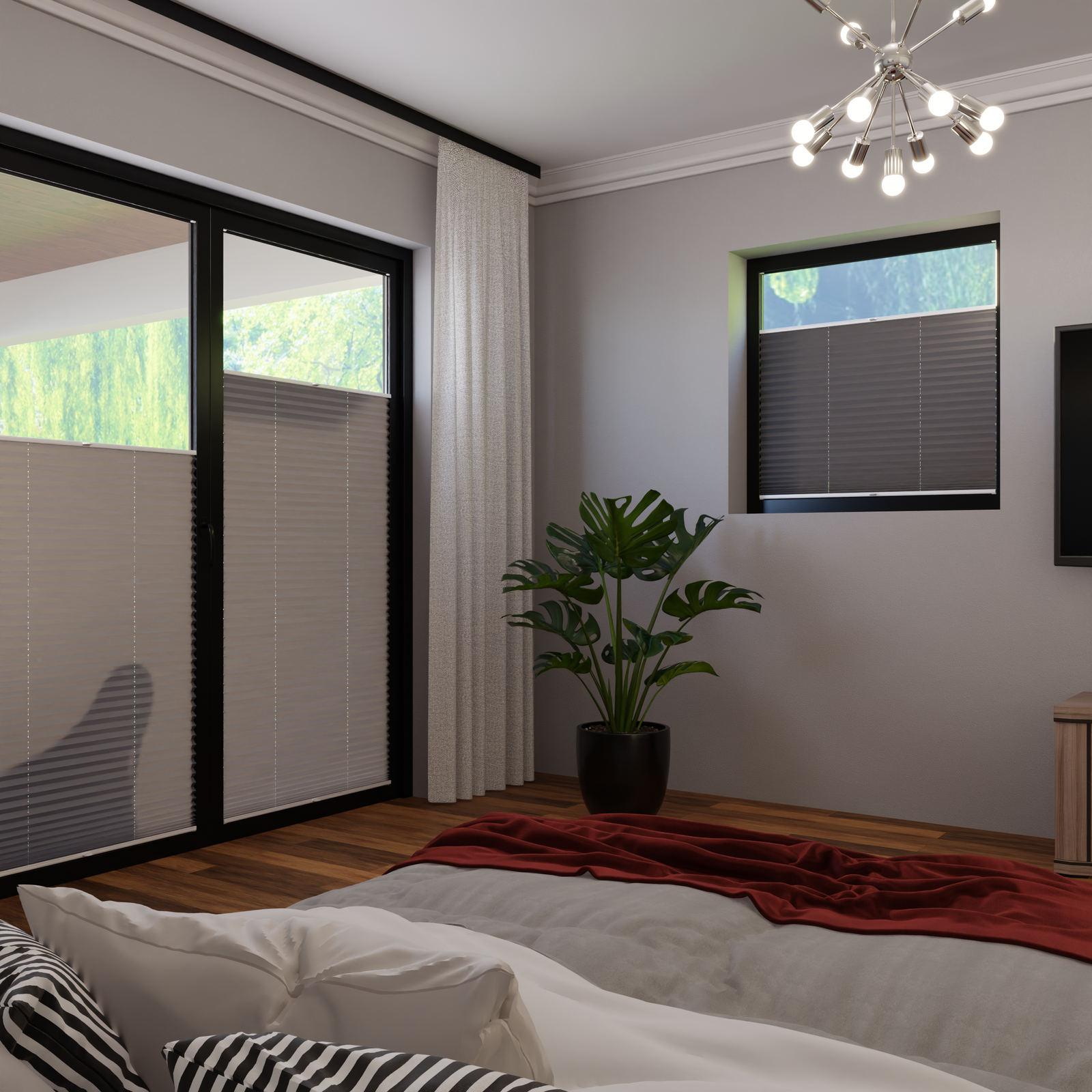 Jaloustore COSIFLOR® Plissee Verona Anthrazit - Bild 1