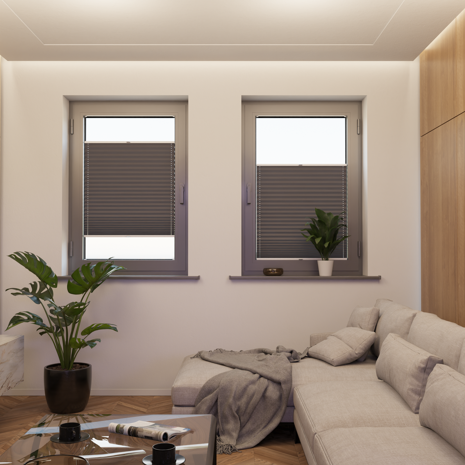 Jaloustore COSIFLOR® Plissee Verona Anthrazit - Bild 4