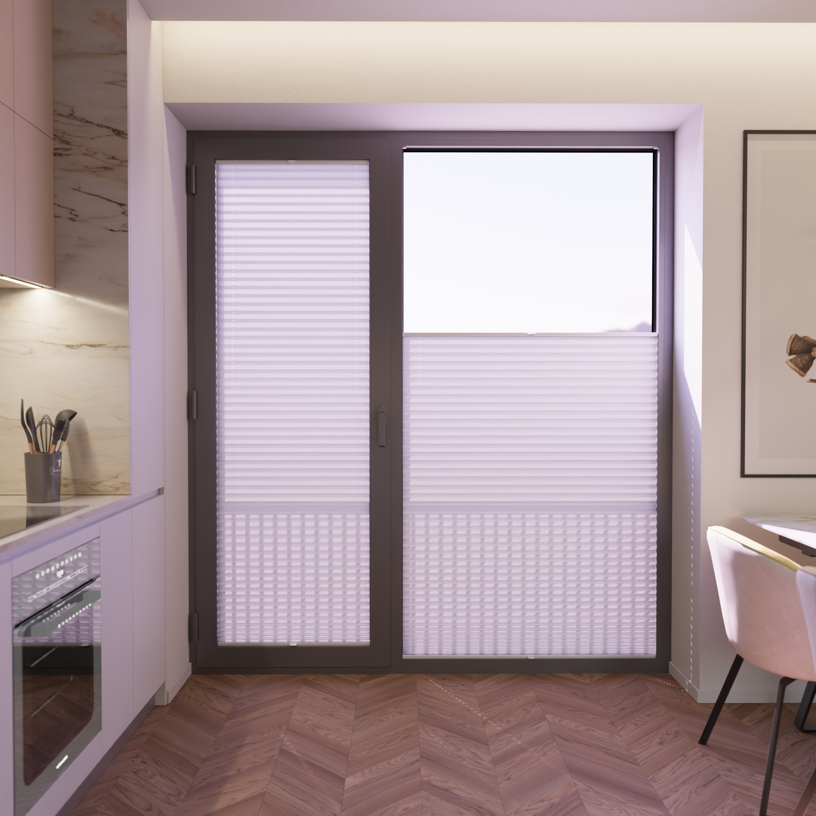 Jaloustore COSIFLOR® Plissee Venezia Weiß - Bild 5