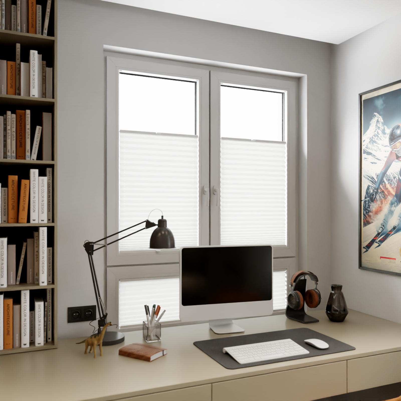 Jaloustore COSIFLOR® Plissee Venezia Weiß - Bild 9