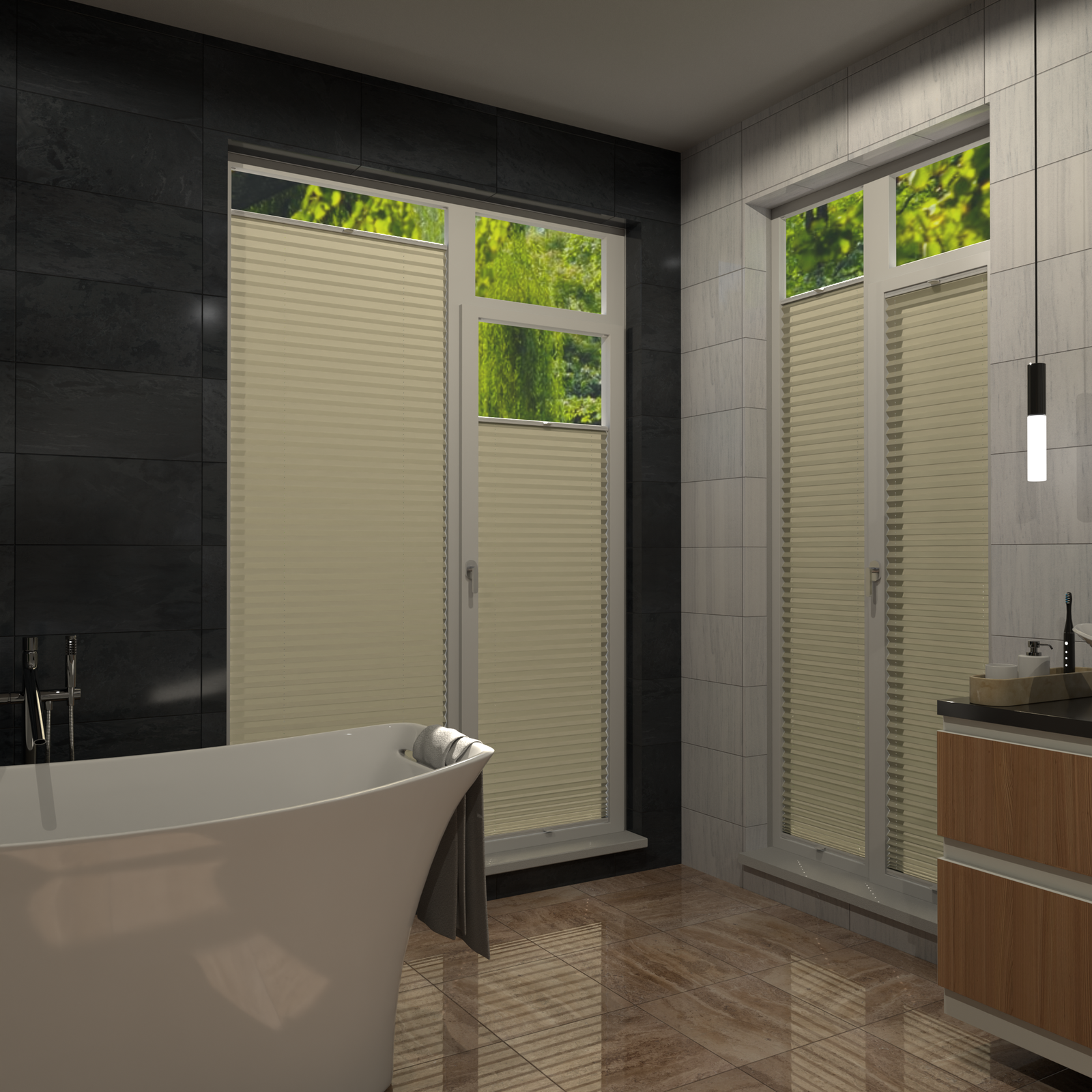 Jaloustore COSIFLOR® Plissee Venezia Sand - Bild 16