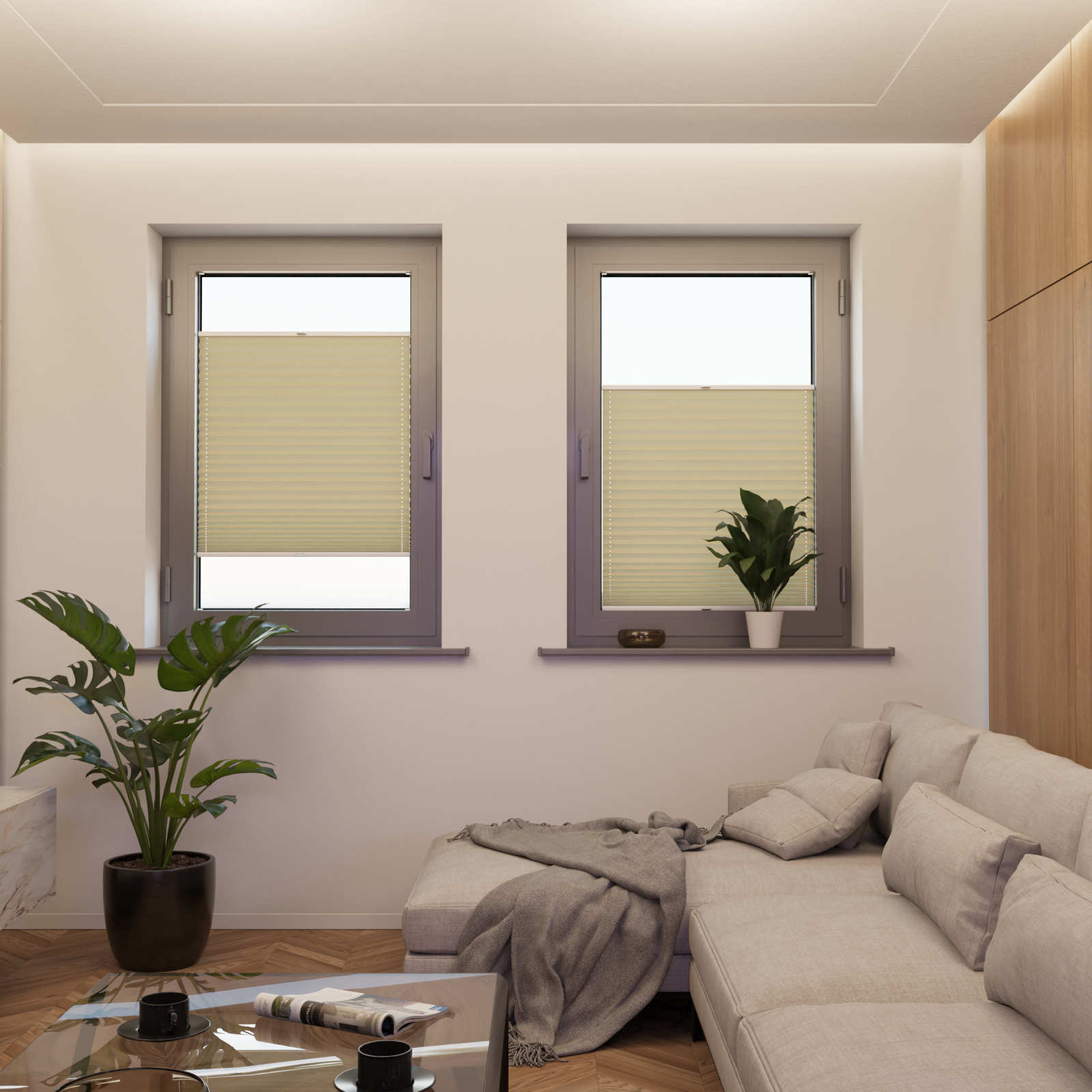 Jaloustore COSIFLOR® Plissee Venezia Beige - Bild 4