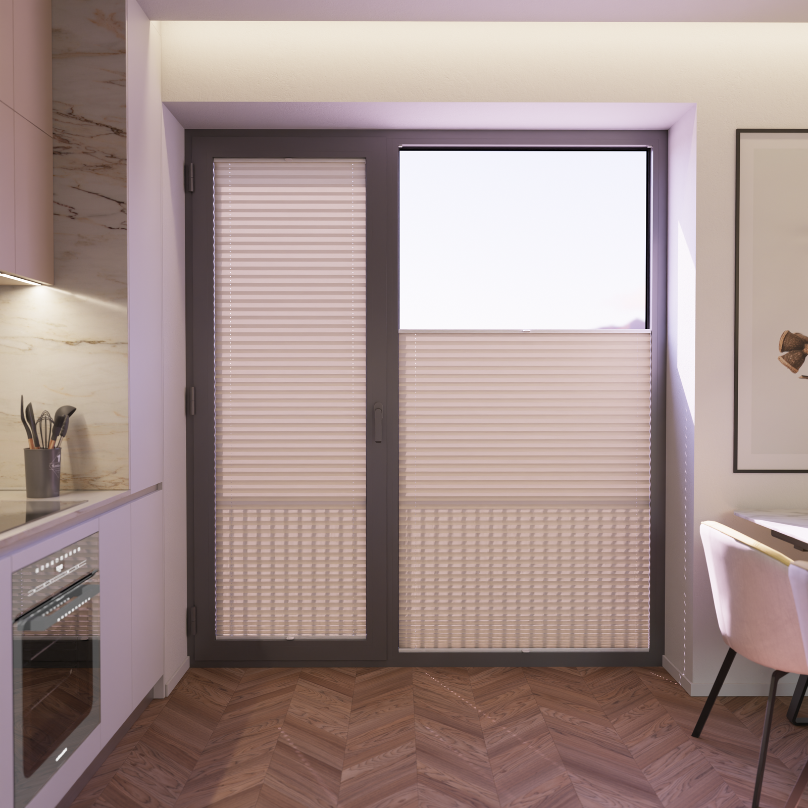 Jaloustore COSIFLOR® Plissee Venezia Beige - Bild 5