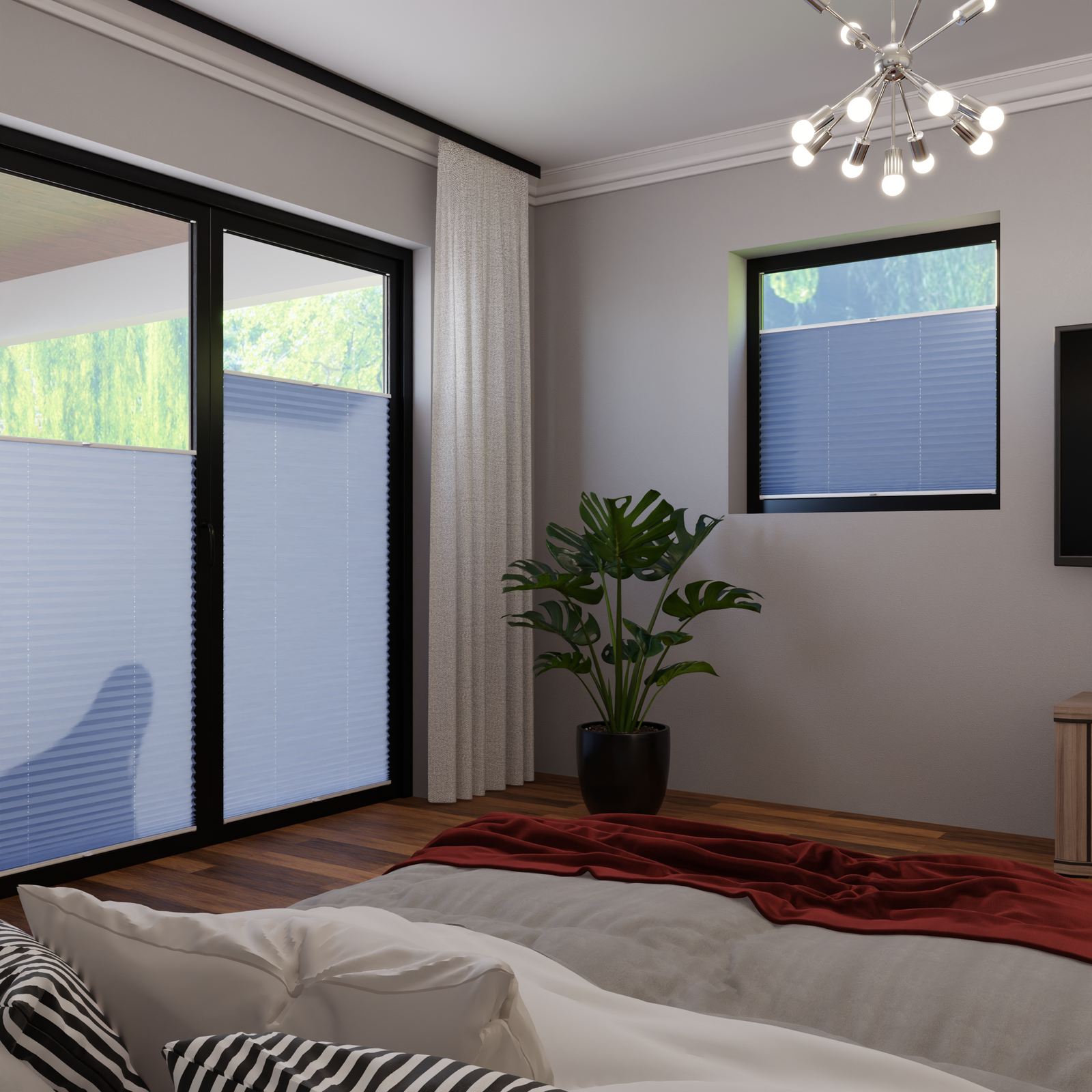 Jaloustore COSIFLOR® Plissee Venezia Hellblau - Bild 1