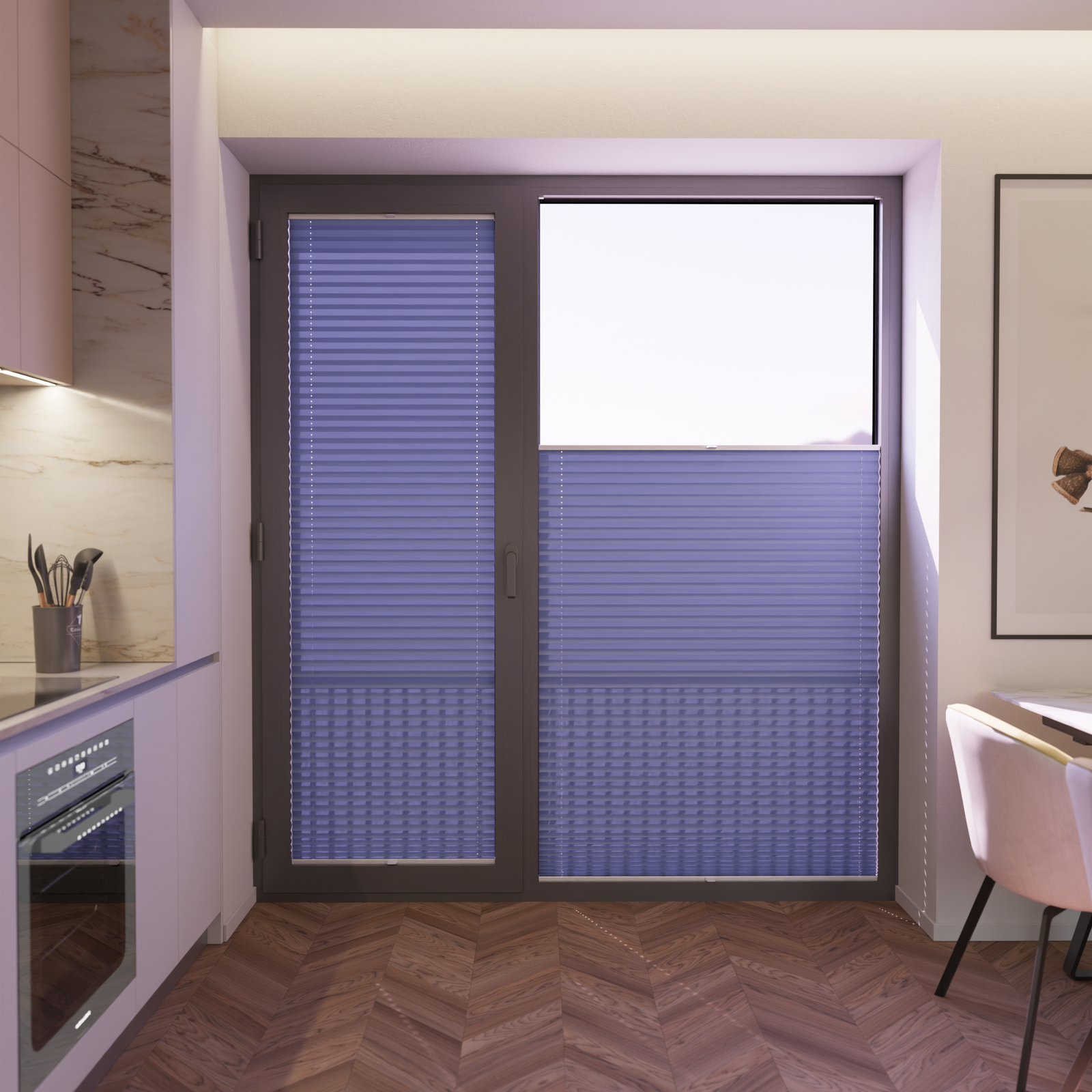 Jaloustore COSIFLOR® Plissee Venezia Hellblau - Bild 5