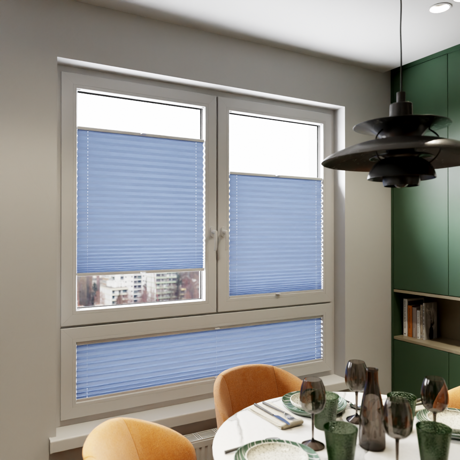 Jaloustore COSIFLOR® Plissee Venezia Hellblau - Bild 7