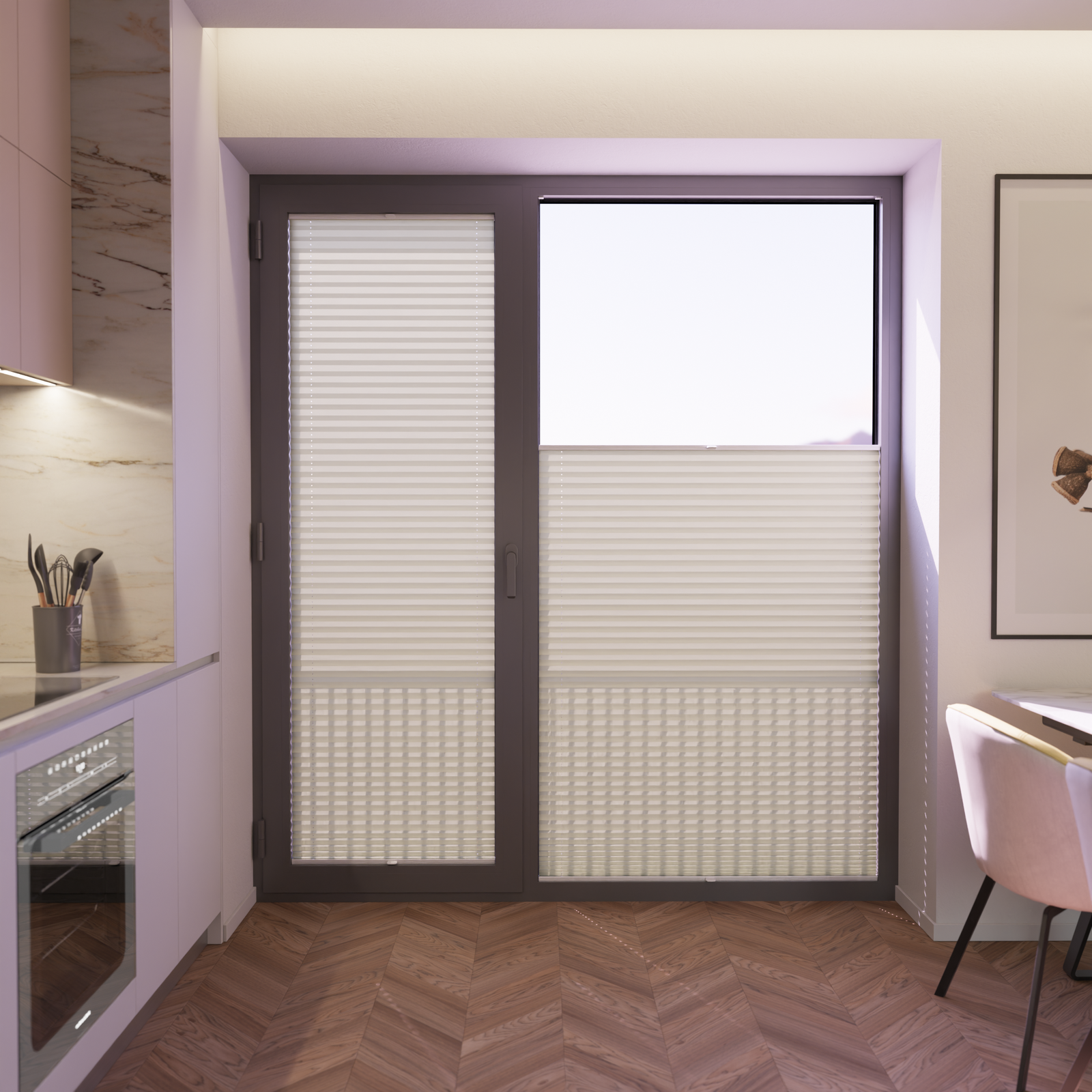 Jaloustore COSIFLOR® Plissee Venezia Hellgrün - Bild 5