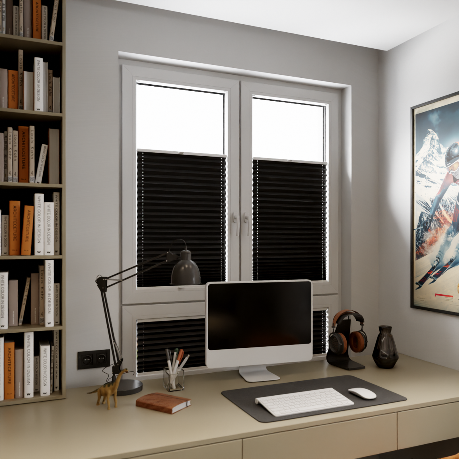 Jaloustore COSIFLOR® Plissee Venezia Schiefergrau - Bild 9