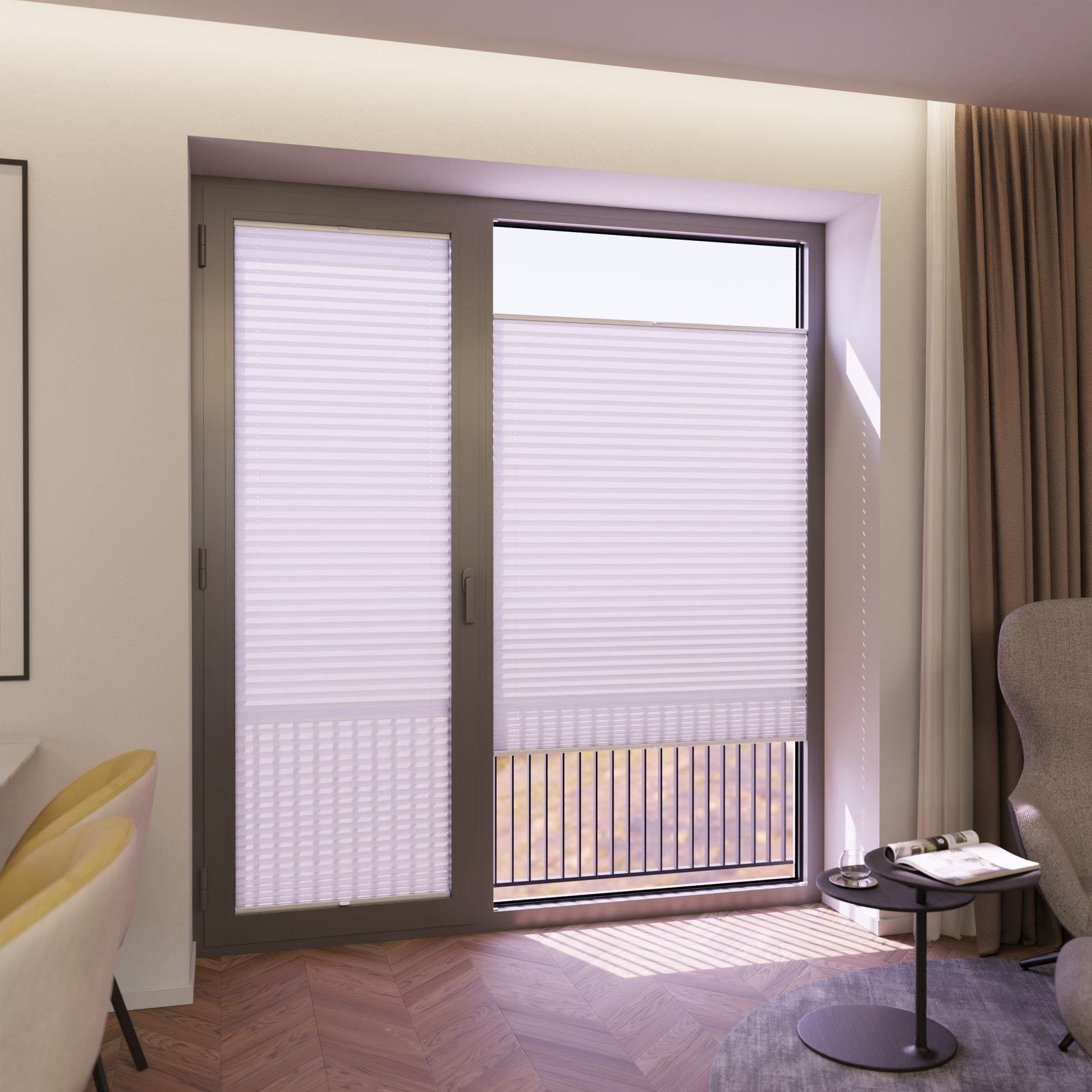 Jaloustore COSIFLOR® Plissee Cannes Weiß - Bild 6