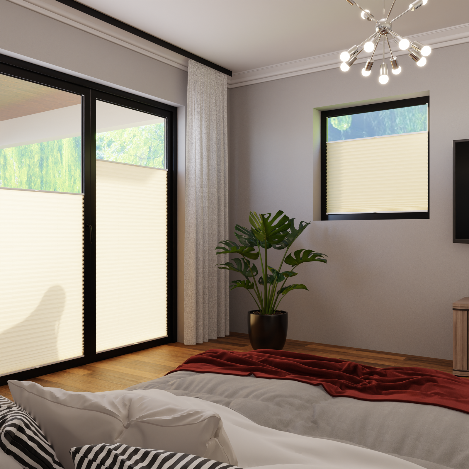 Jaloustore COSIFLOR® Plissee Cannes Beige - Bild 1