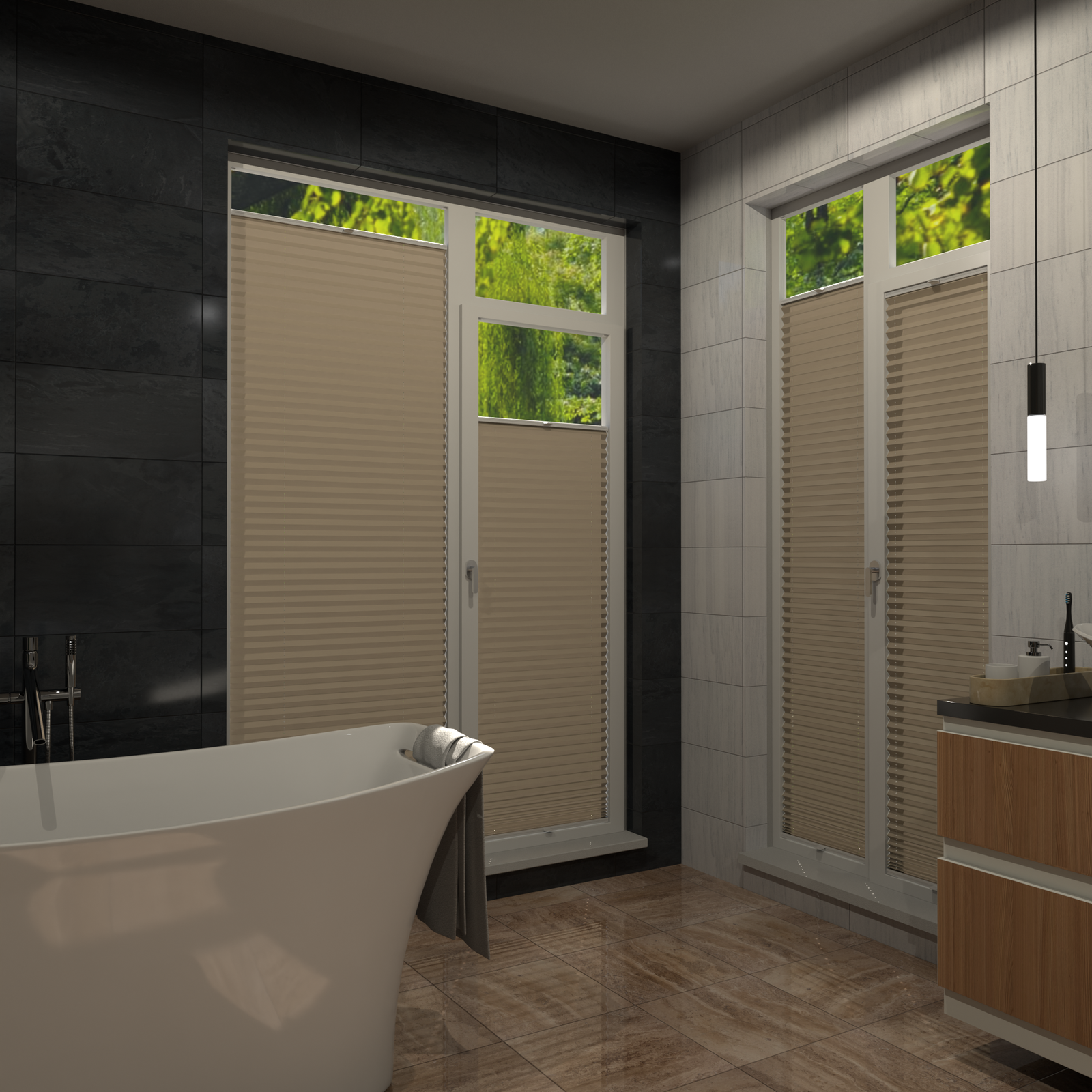 Jaloustore COSIFLOR® Plissee Cannes Kamel - Bild 16