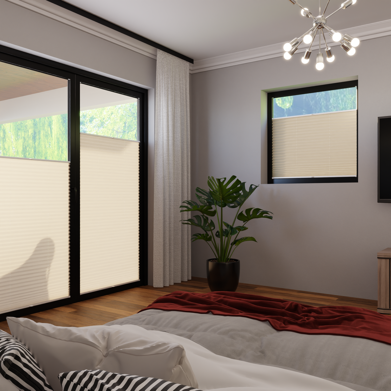 Jaloustore COSIFLOR® Plissee Cannes Kamel - Bild 1