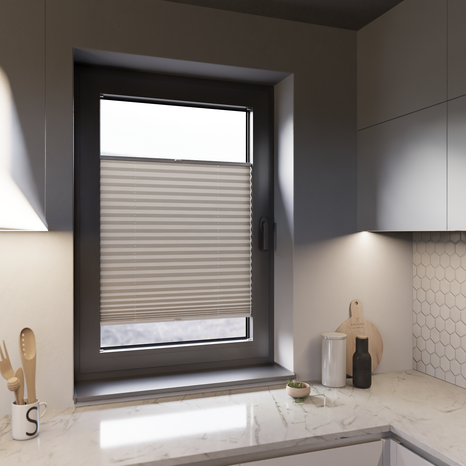 Jaloustore COSIFLOR® Plissee Cannes Kamel - Bild 12