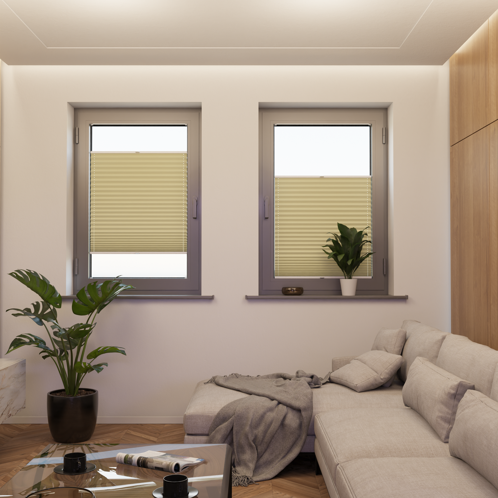 Jaloustore COSIFLOR® Plissee Cannes Gelb - Bild 4