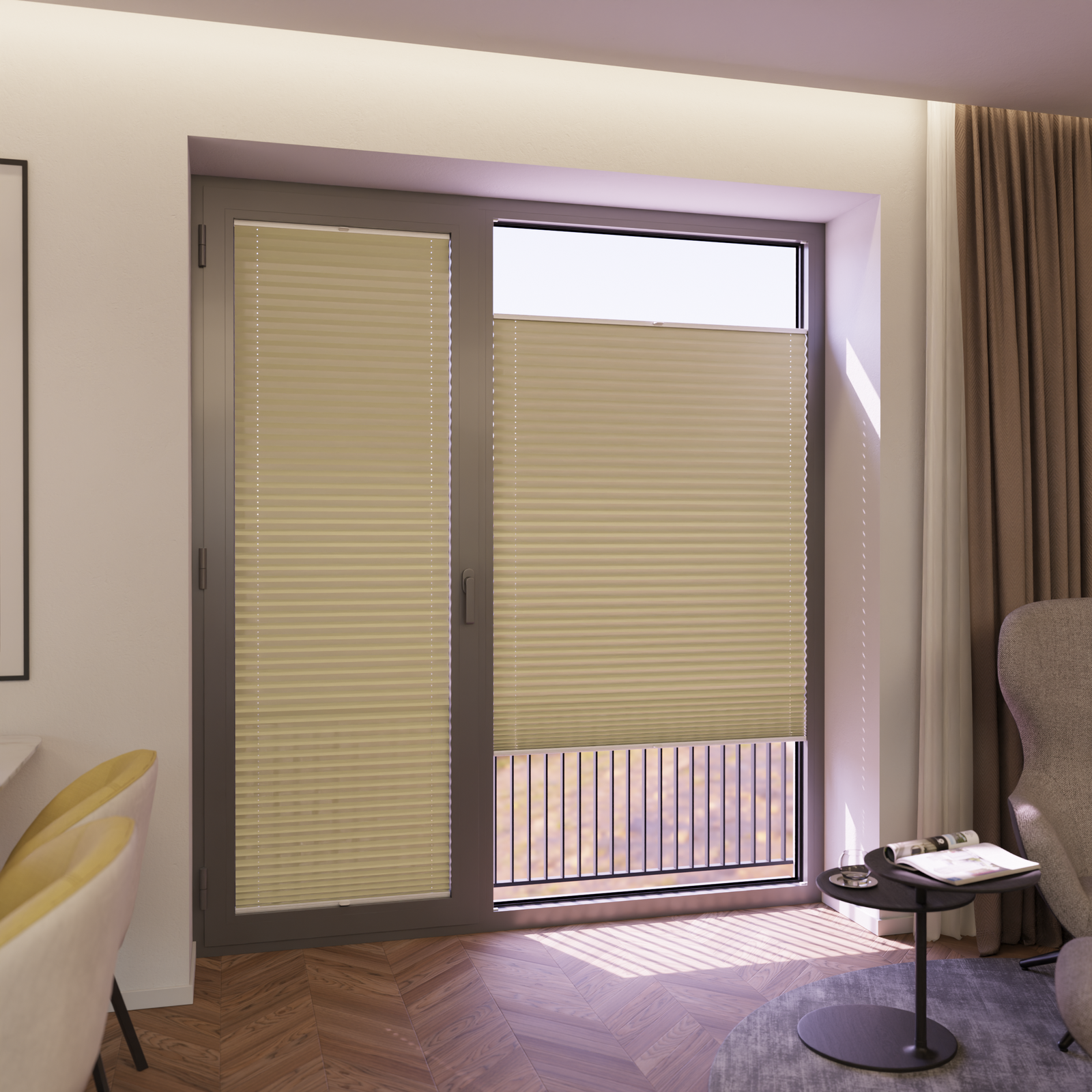 Jaloustore COSIFLOR® Plissee Cannes Gelb - Bild 6