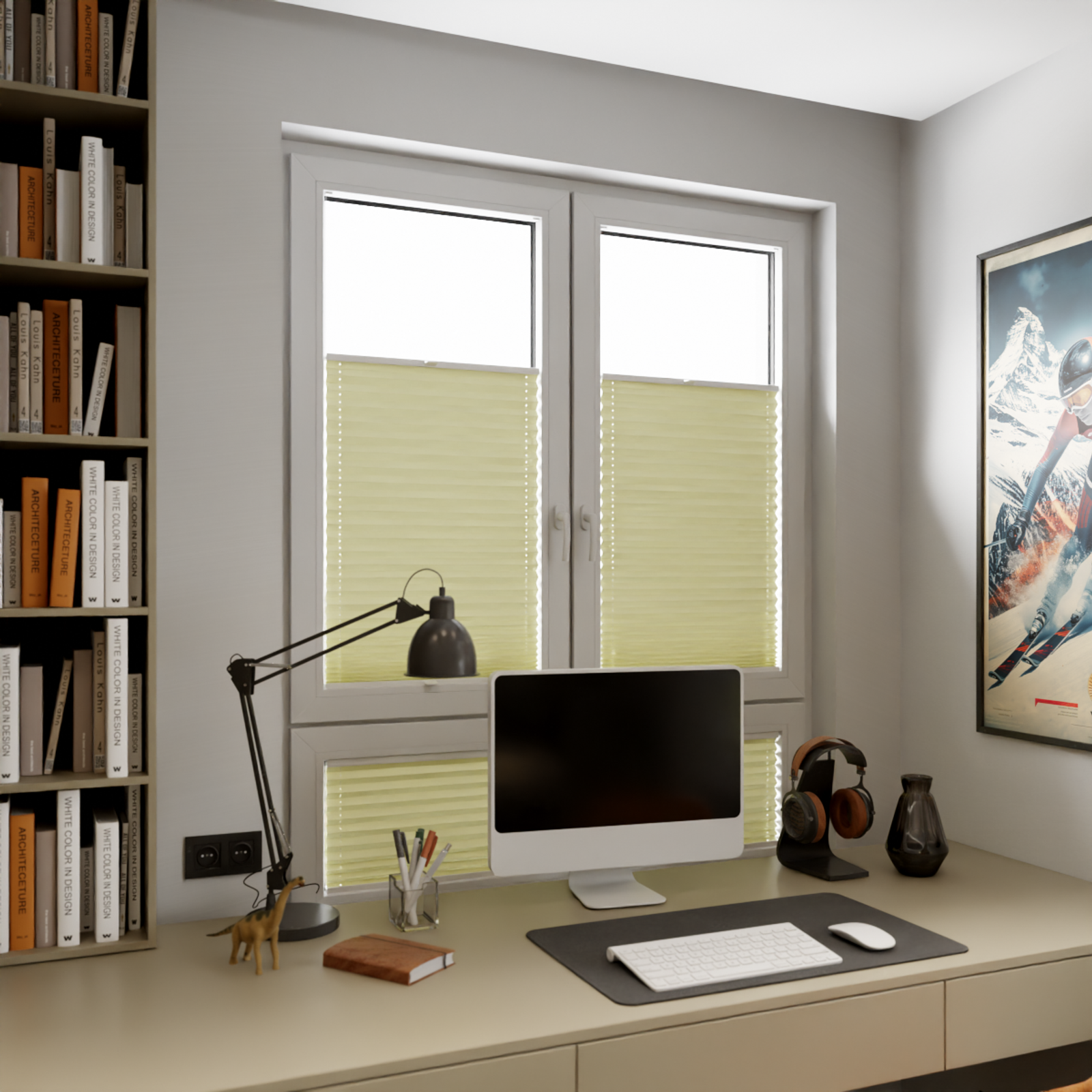 Jaloustore COSIFLOR® Plissee Cannes Gelb - Bild 9