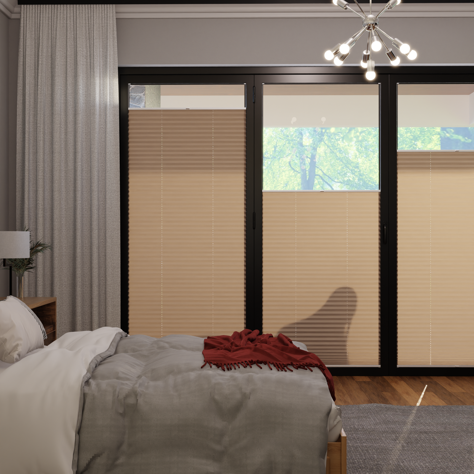 Jaloustore COSIFLOR® Plissee Cannes Braun - Bild 0