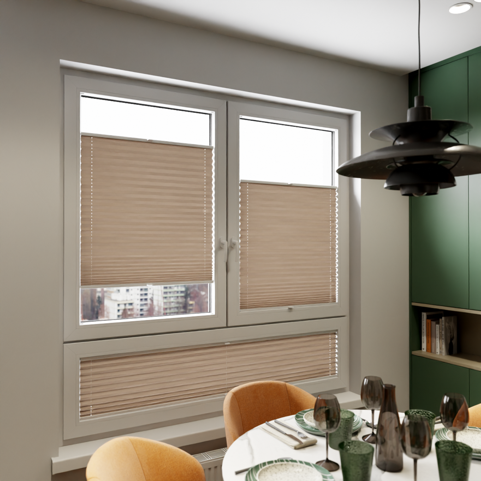 Jaloustore COSIFLOR® Plissee Cannes Braun - Bild 7