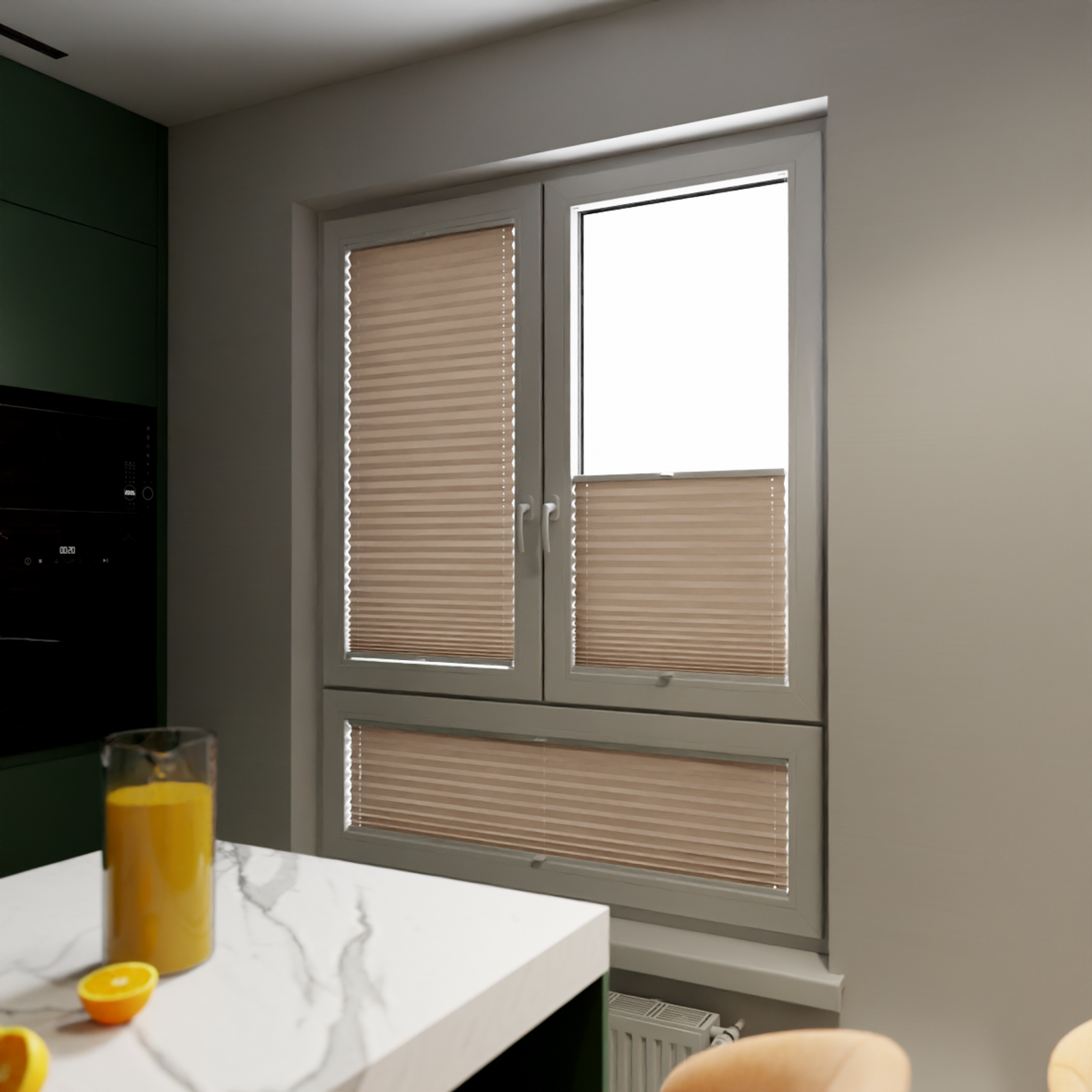 Jaloustore COSIFLOR® Plissee Cannes Braun - Bild 10