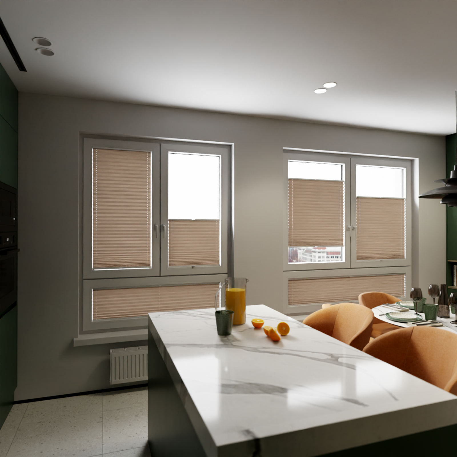 Jaloustore COSIFLOR® Plissee Cannes Braun - Bild 11