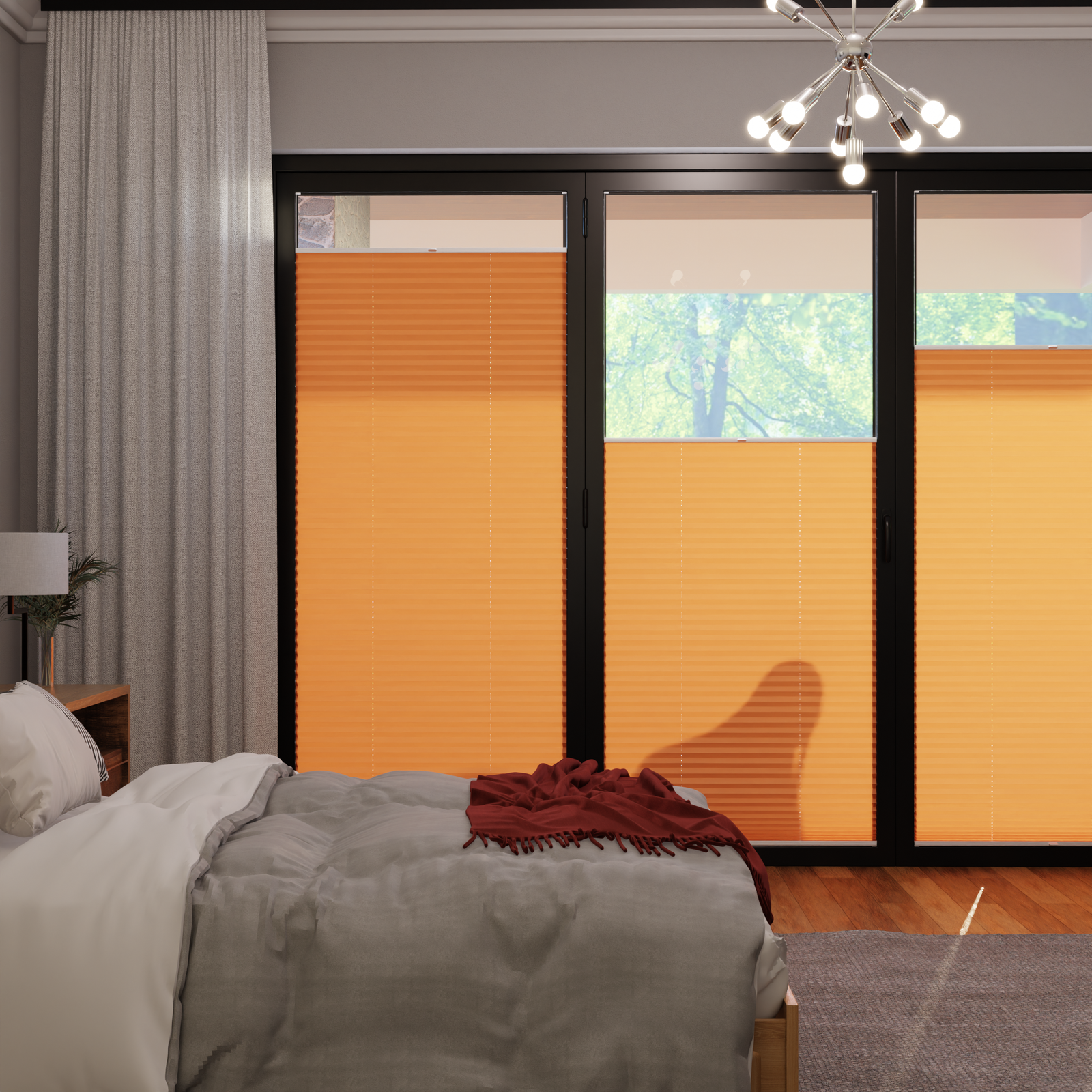 Jaloustore COSIFLOR® Plissee Cannes Orange - Bild 0