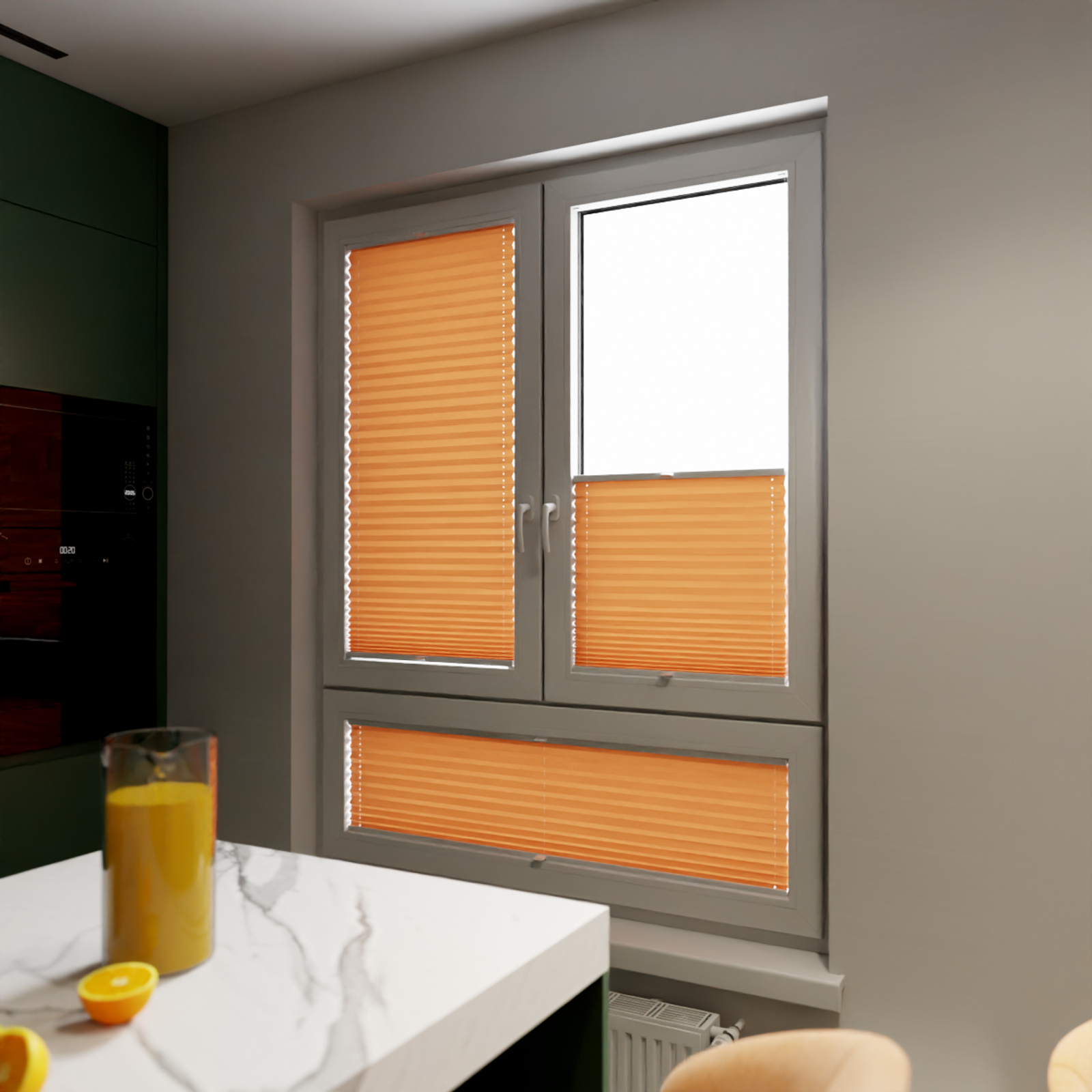 Jaloustore COSIFLOR® Plissee Cannes Orange - Bild 10