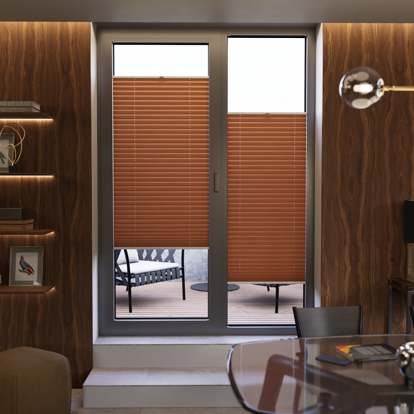 Jaloustore COSIFLOR® Plissee Cannes Orange - Bild 15