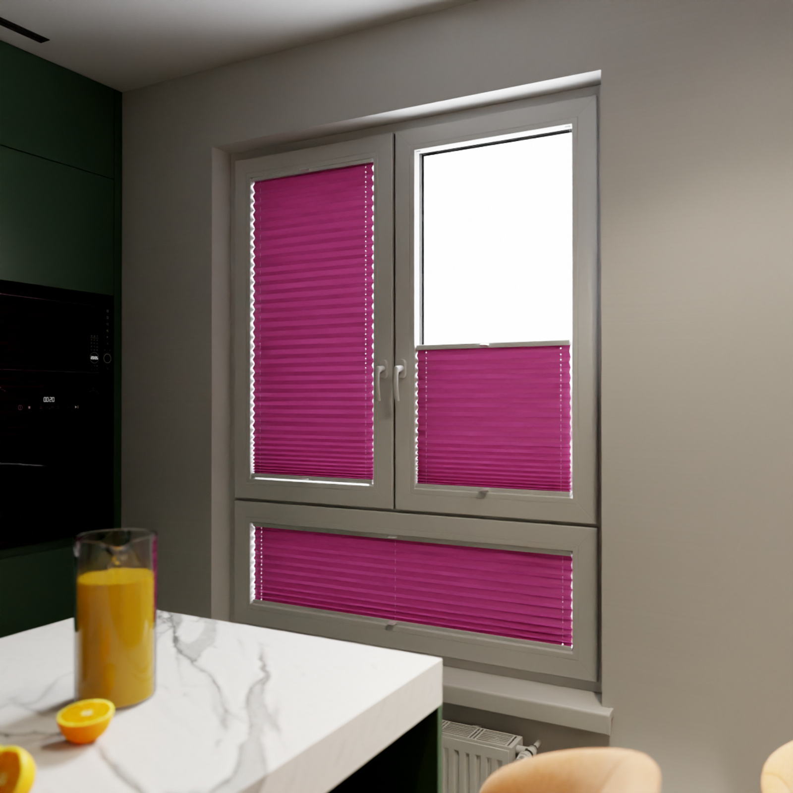 Jaloustore COSIFLOR® Plissee Cannes Himbeere - Bild 10