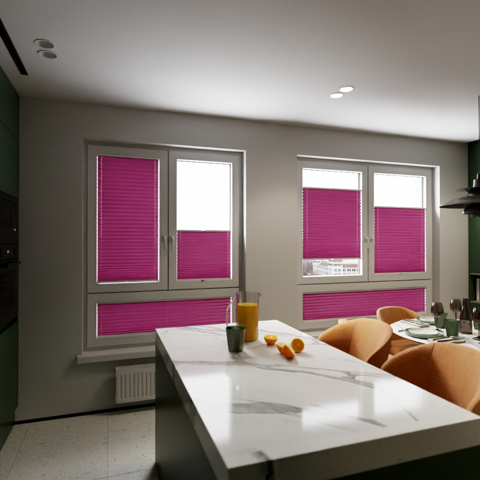 Jaloustore COSIFLOR® Plissee Cannes Himbeere - Bild 11