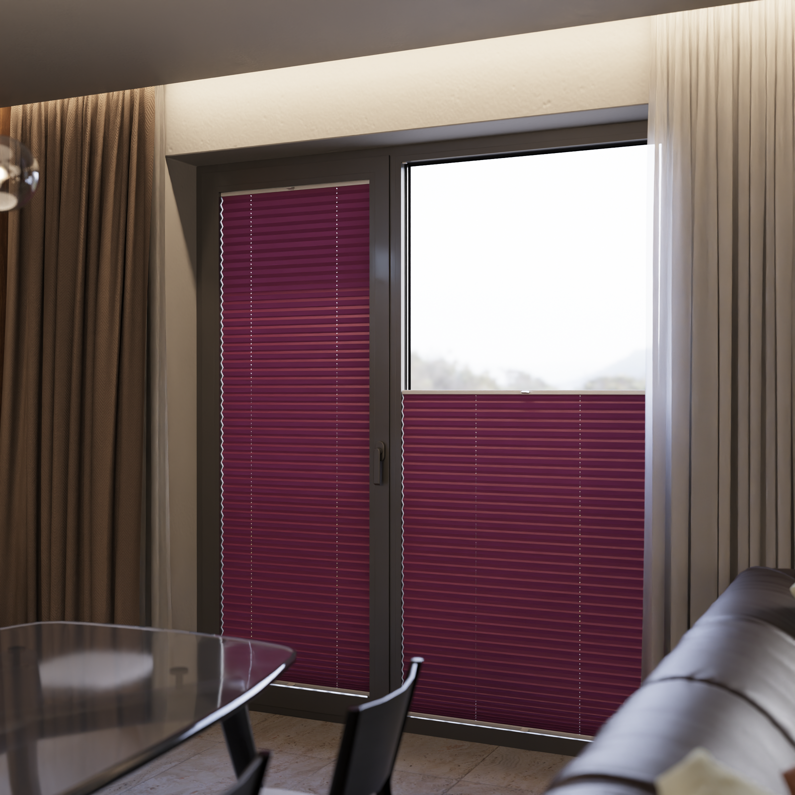 Jaloustore COSIFLOR® Plissee Cannes Himbeere - Bild 13