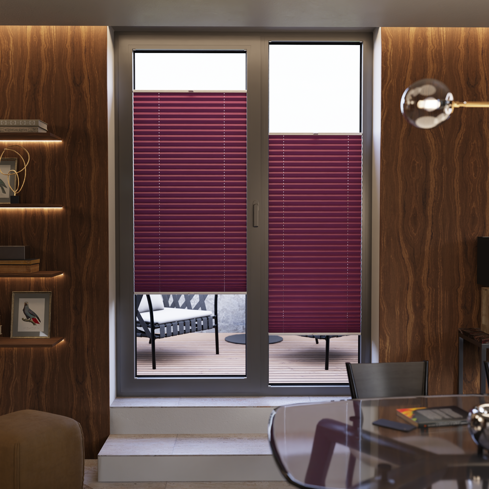 Jaloustore COSIFLOR® Plissee Cannes Himbeere - Bild 15