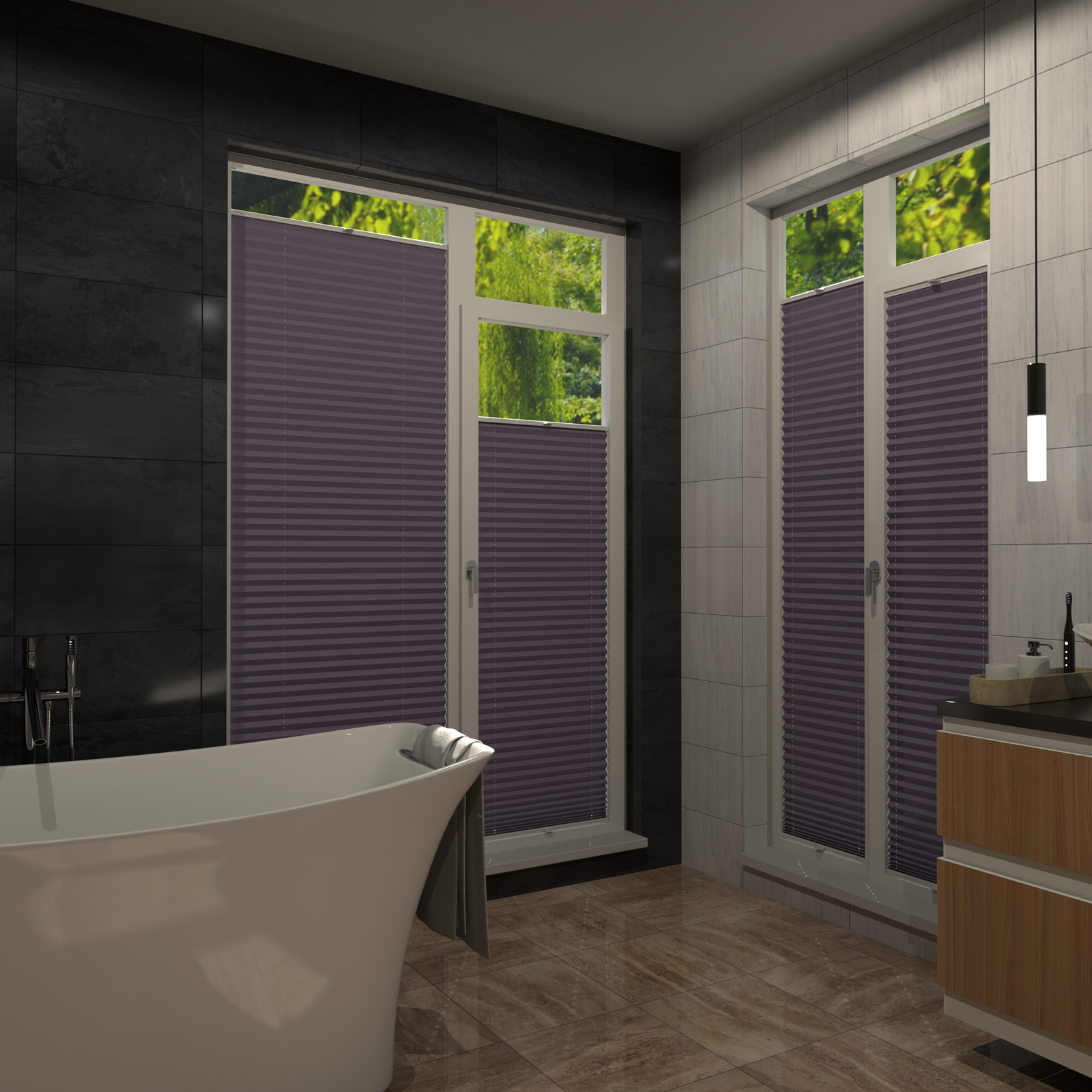 Jaloustore COSIFLOR® Plissee Cannes Graublau - Bild 16