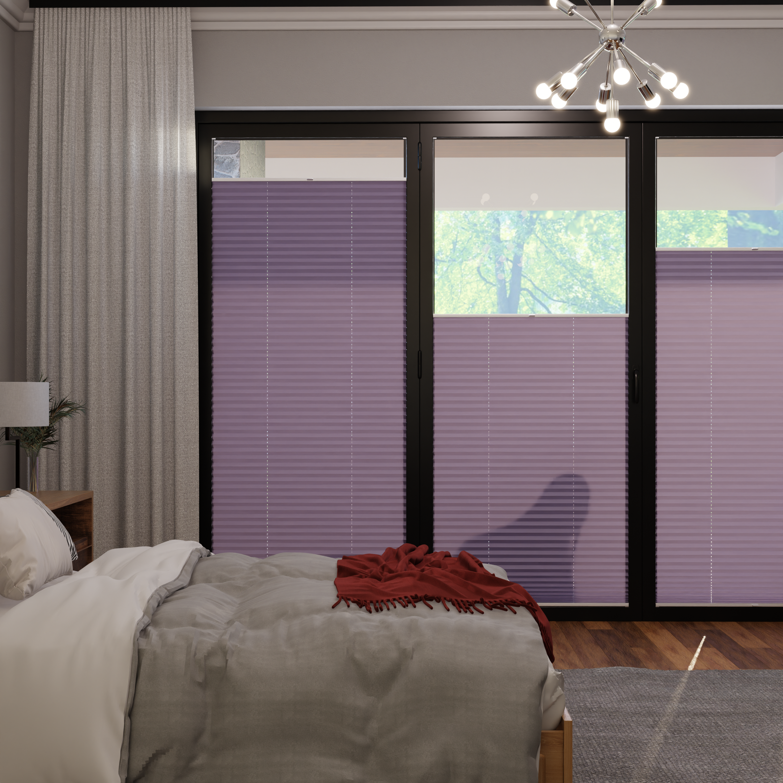 Jaloustore COSIFLOR® Plissee Cannes Graublau - Bild 0