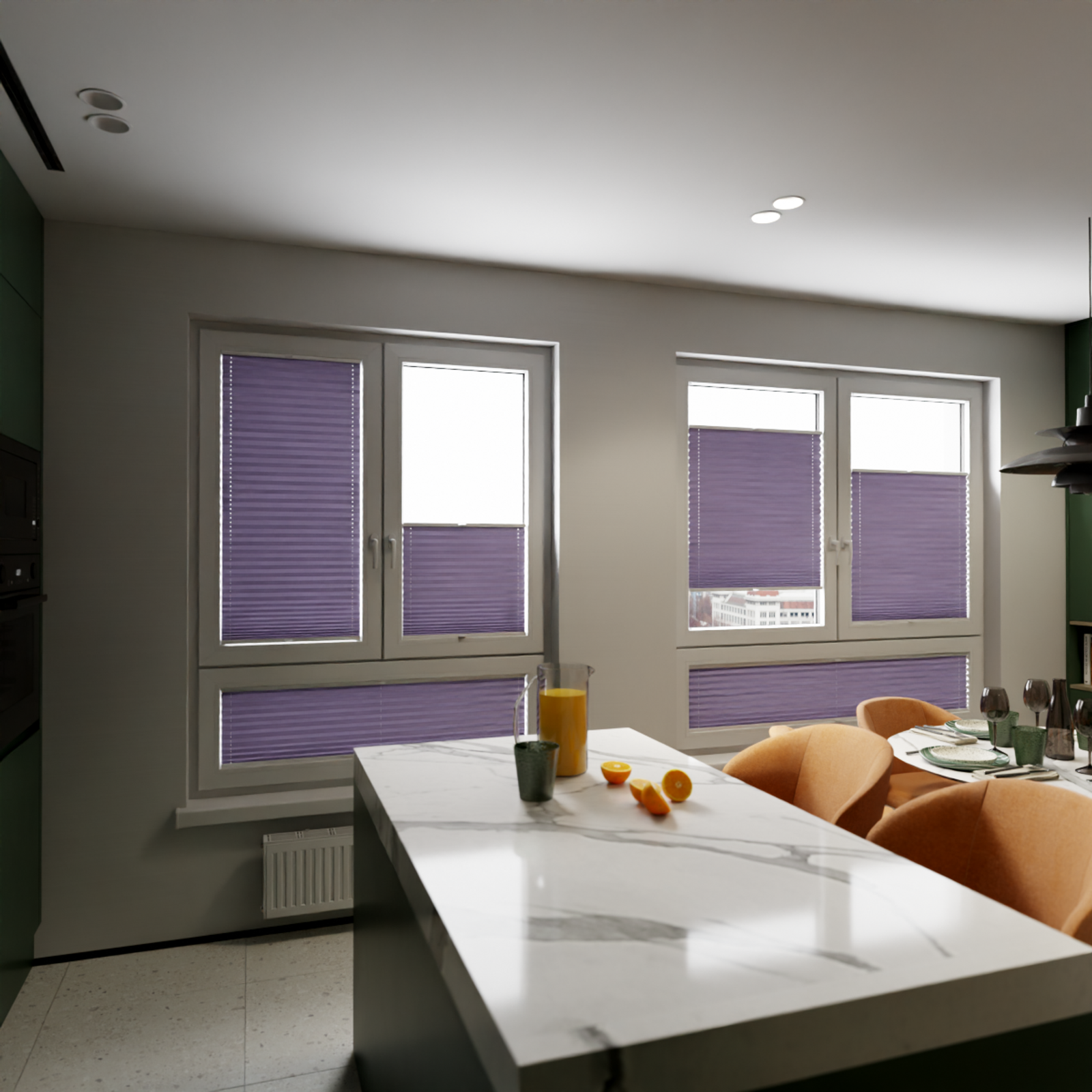 Jaloustore COSIFLOR® Plissee Cannes Graublau - Bild 11