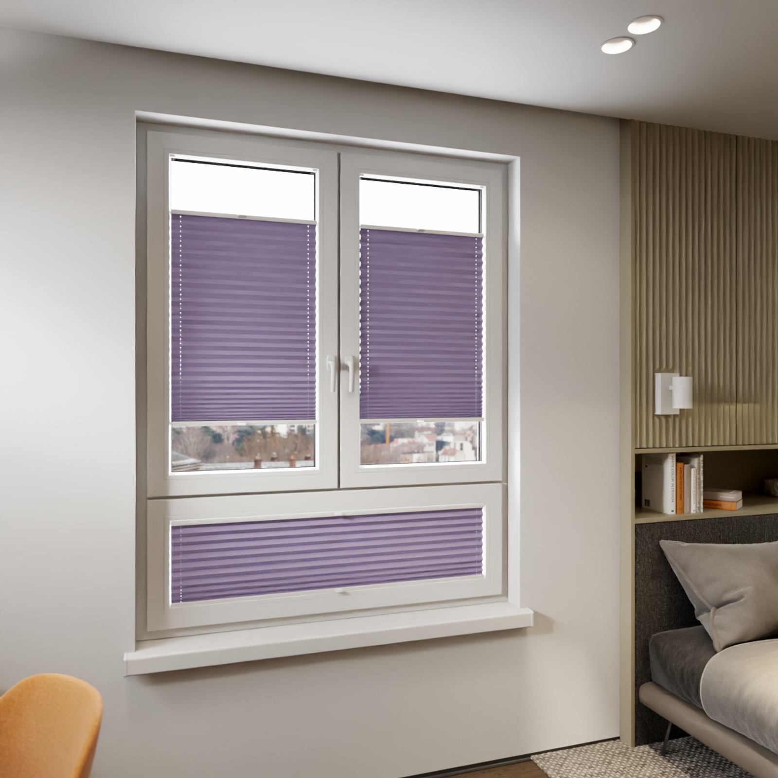 Jaloustore COSIFLOR® Plissee Cannes Graublau - Bild 8