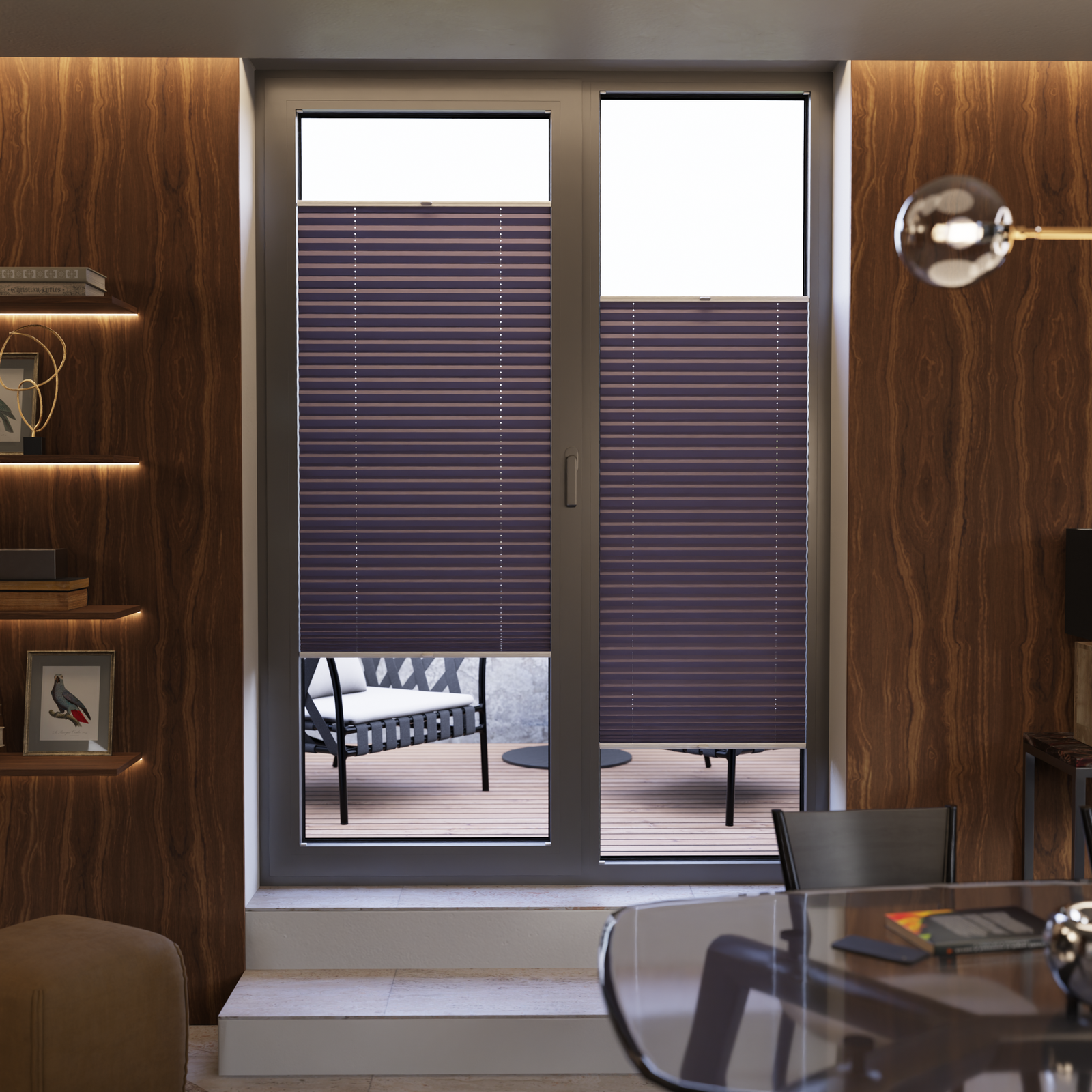 Jaloustore COSIFLOR® Plissee Cannes Graublau - Bild 15