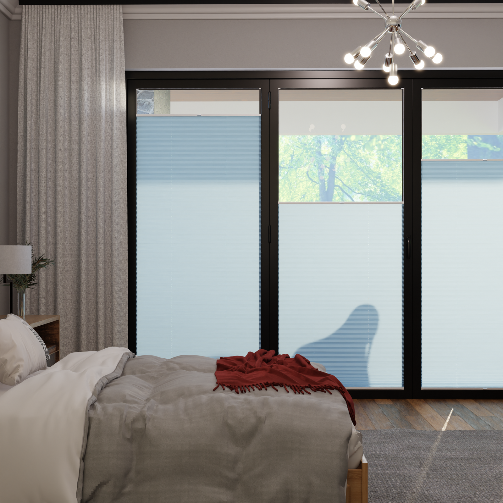 Jaloustore COSIFLOR® Plissee Cannes Türkisblau - Bild 0