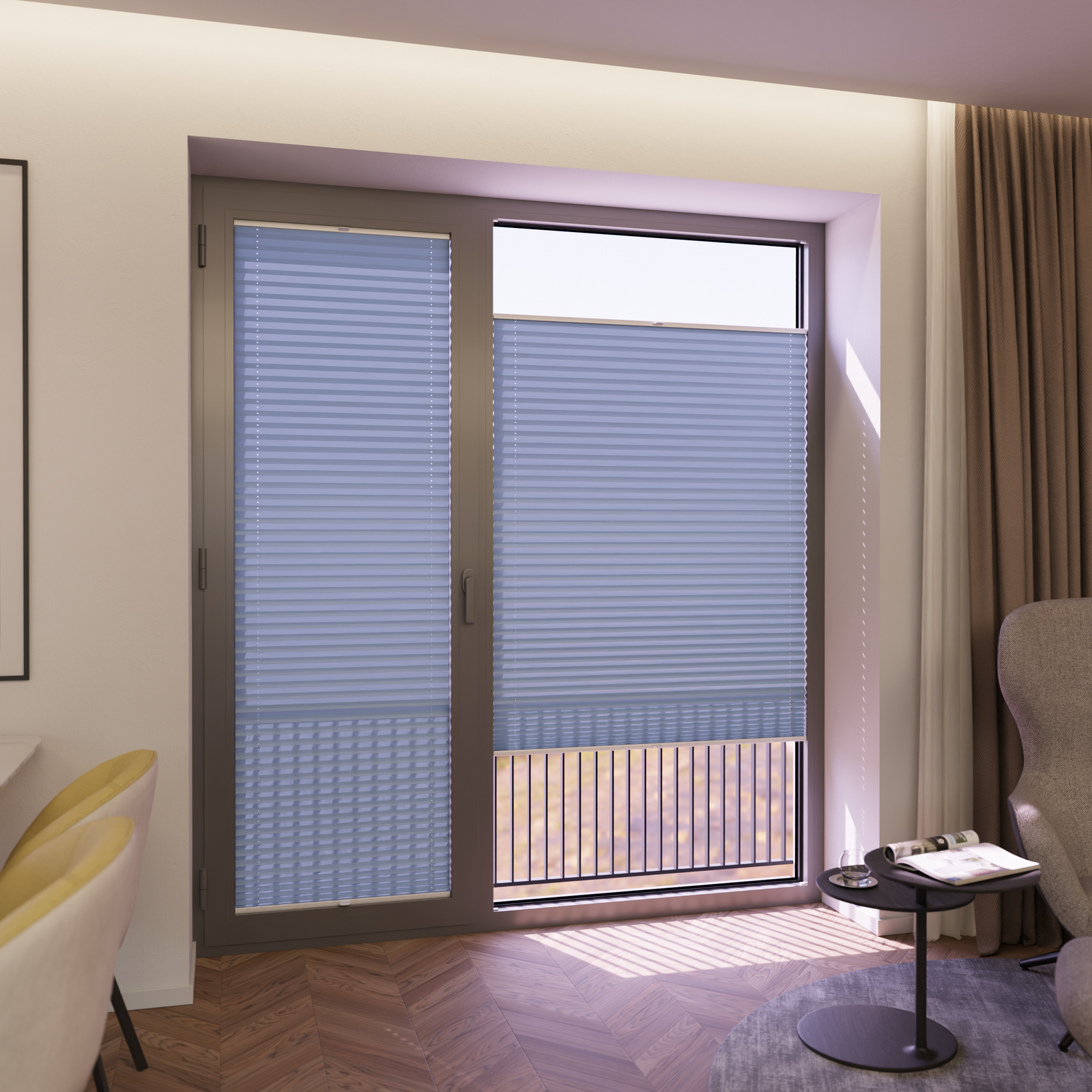 Jaloustore COSIFLOR® Plissee Cannes Türkisblau - Bild 6