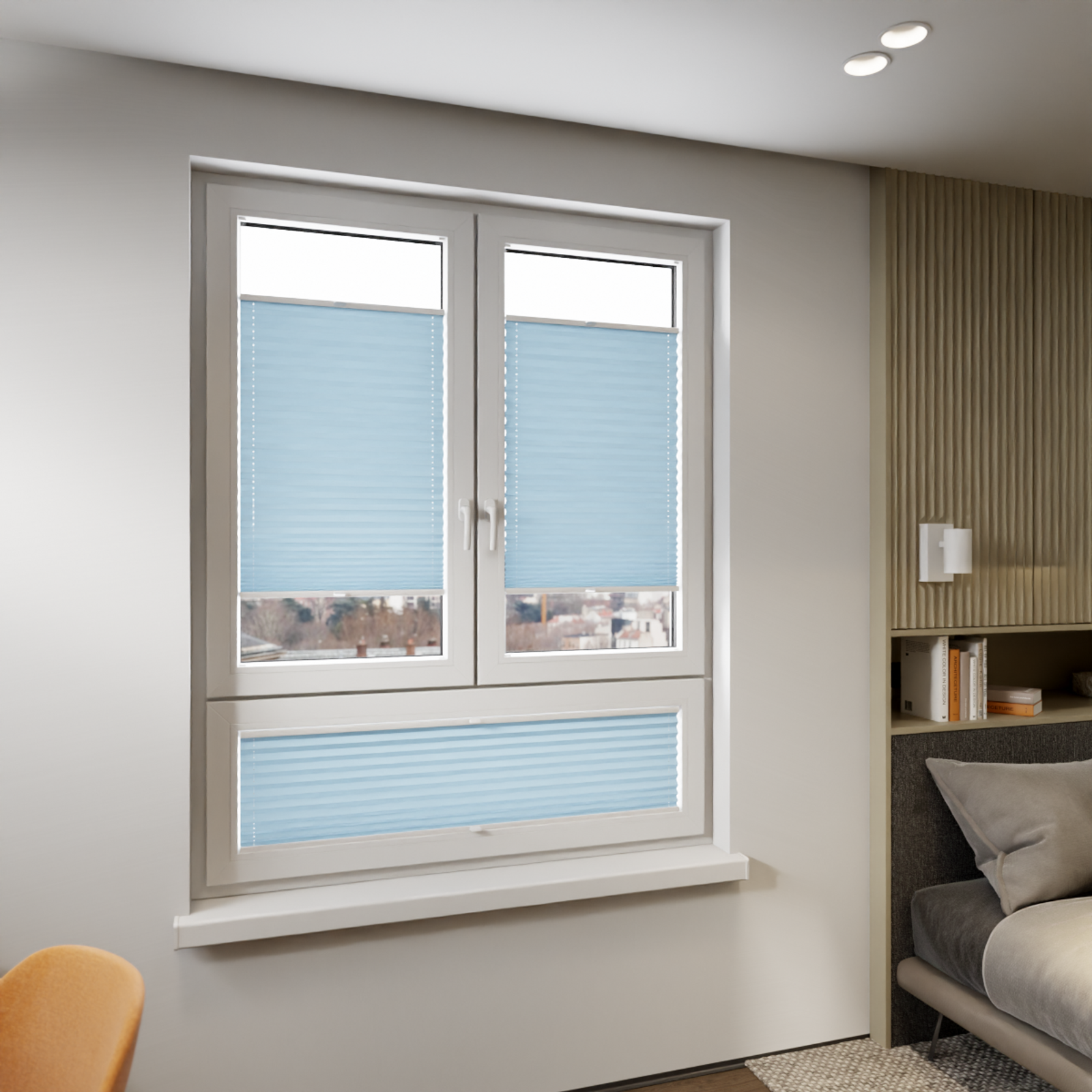 Jaloustore COSIFLOR® Plissee Cannes Türkisblau - Bild 8