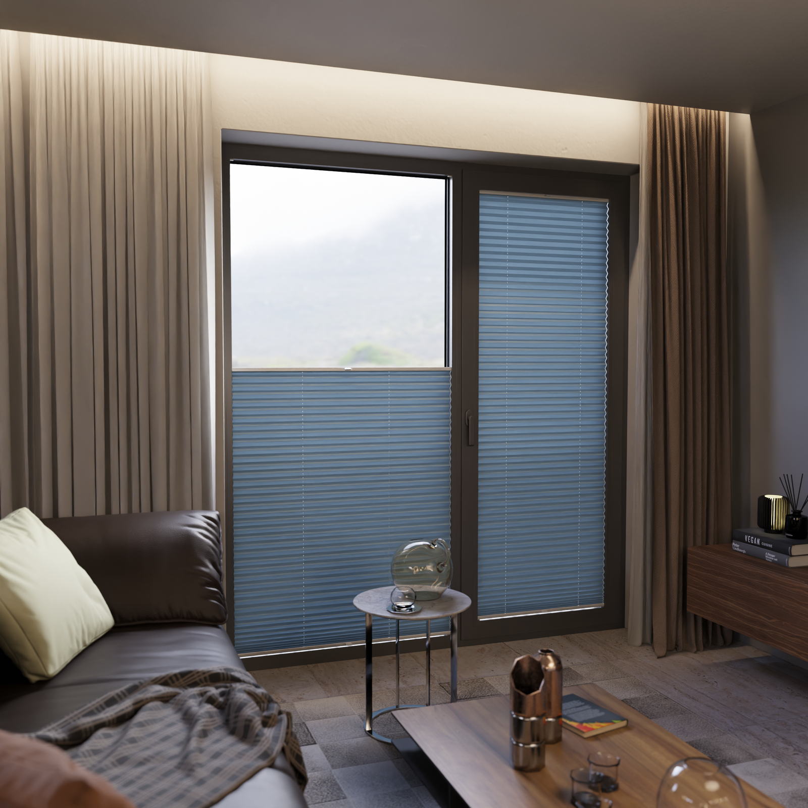 Jaloustore COSIFLOR® Plissee Cannes Türkisblau - Bild 14