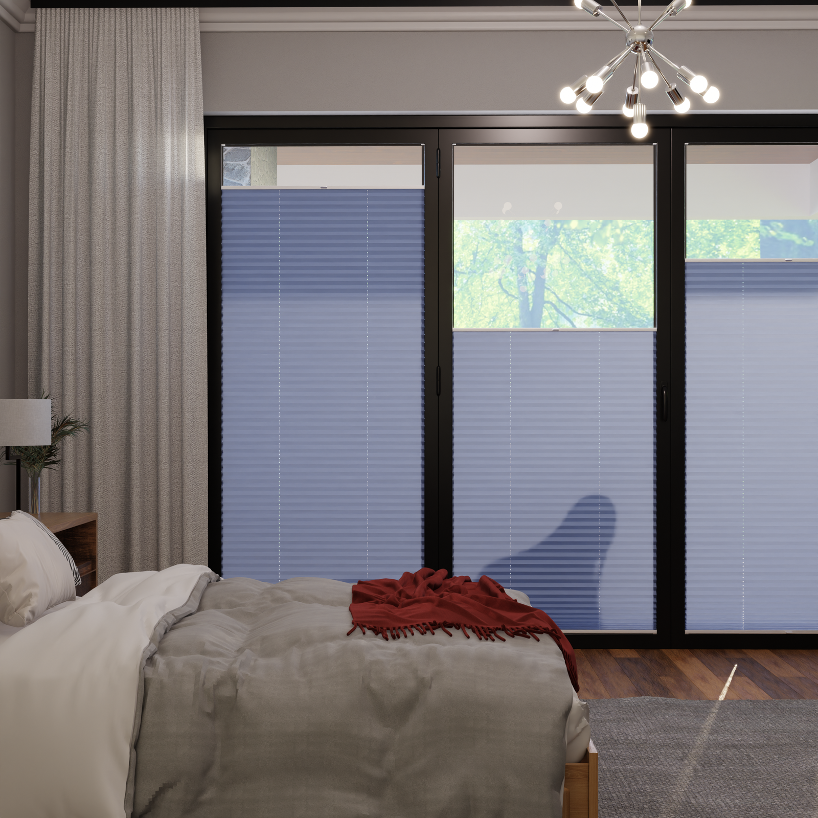 Jaloustore COSIFLOR® Plissee Cannes Blau - Bild 0