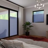 Jaloustore COSIFLOR® Plissee Cannes Blau - Vorschau 1