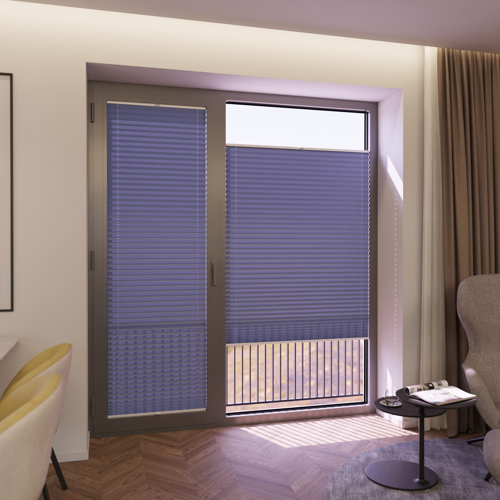 Jaloustore COSIFLOR® Plissee Cannes Blau - Bild 6